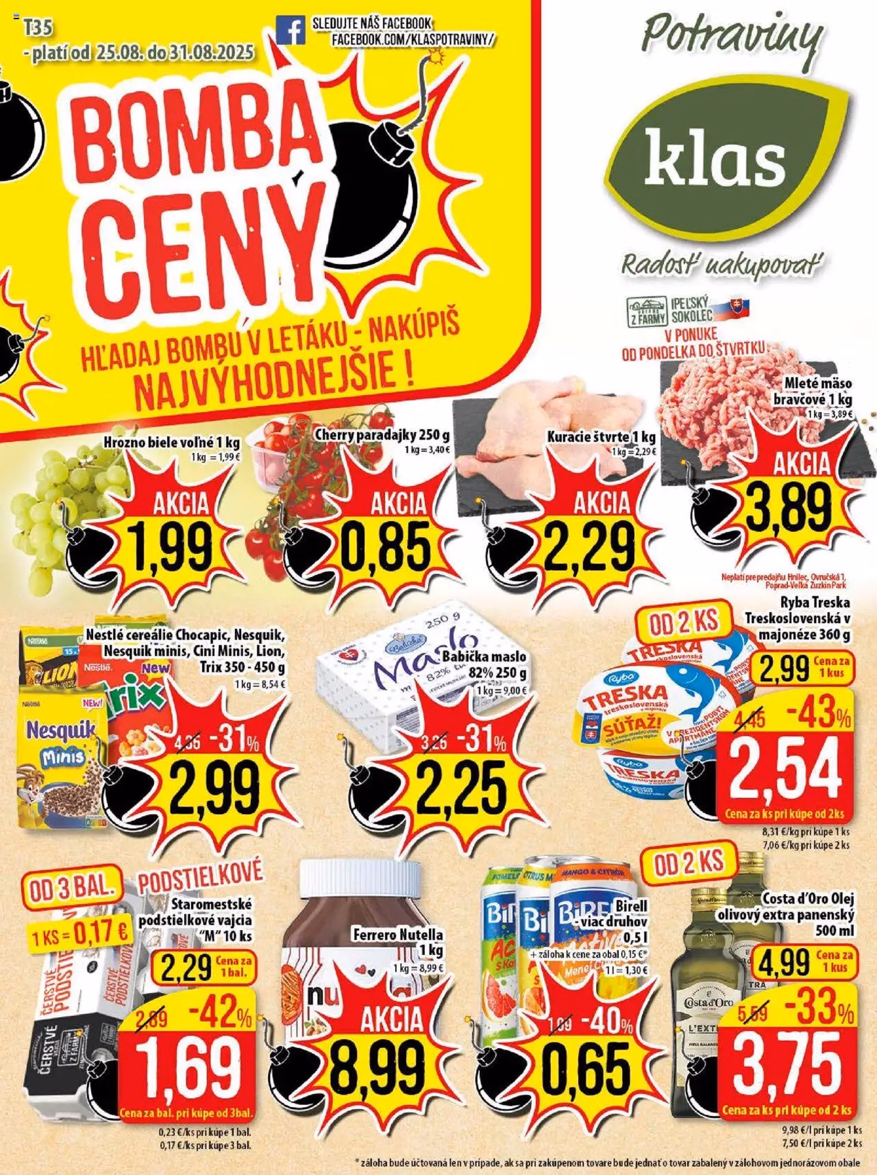 Klas leták - platný leták od 25.08.2025 strana 1 z 21 Klas leták - platný leták od 25.08.2025 strana 1 z 21