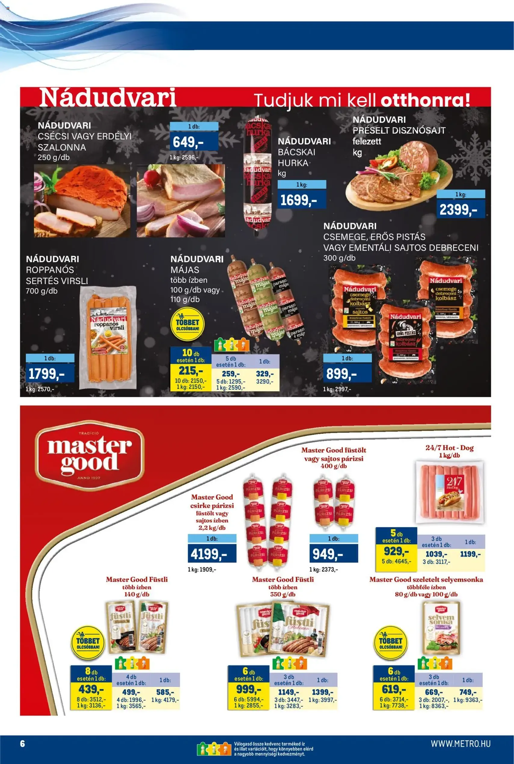 Metro Akciós újság - 2025.12.01. érvényes szórólap 6 oldal 40 oldalból