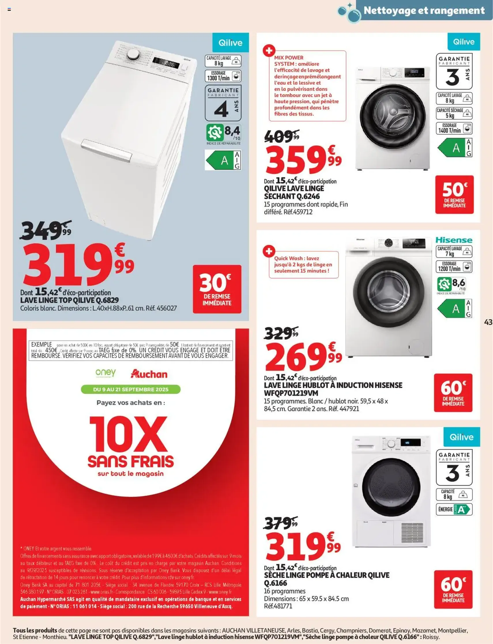 Auchan prospectus - brochure valable à partir du 09/09/2025, page 43 sur 60 Auchan prospectus - brochure valable à partir du 09/09/2025, page 43 sur 60