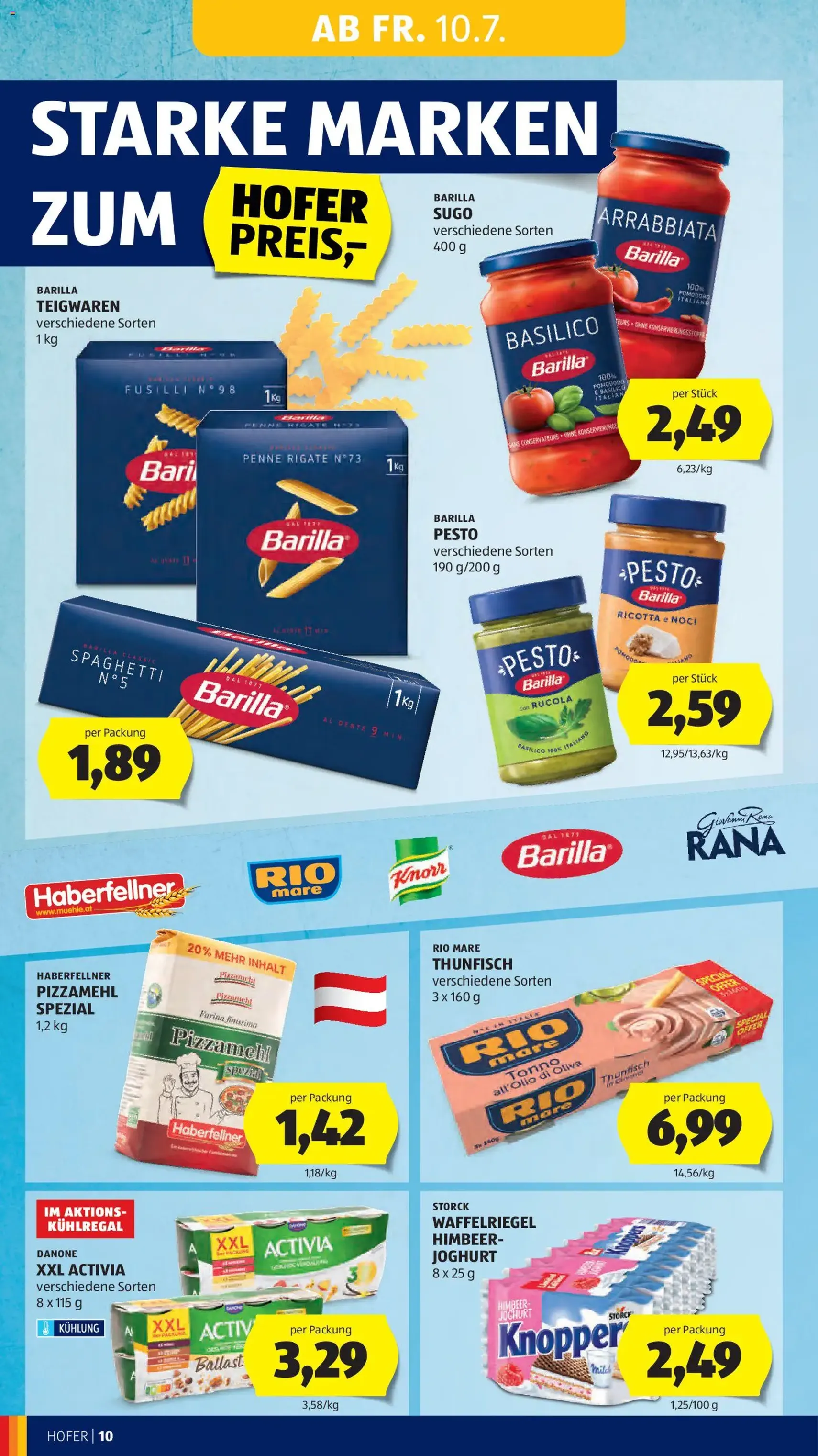 Hofer Flugblatt - Gültiger Prospekt ab 10.07.2026, Seite 14 von insgesamt 44
