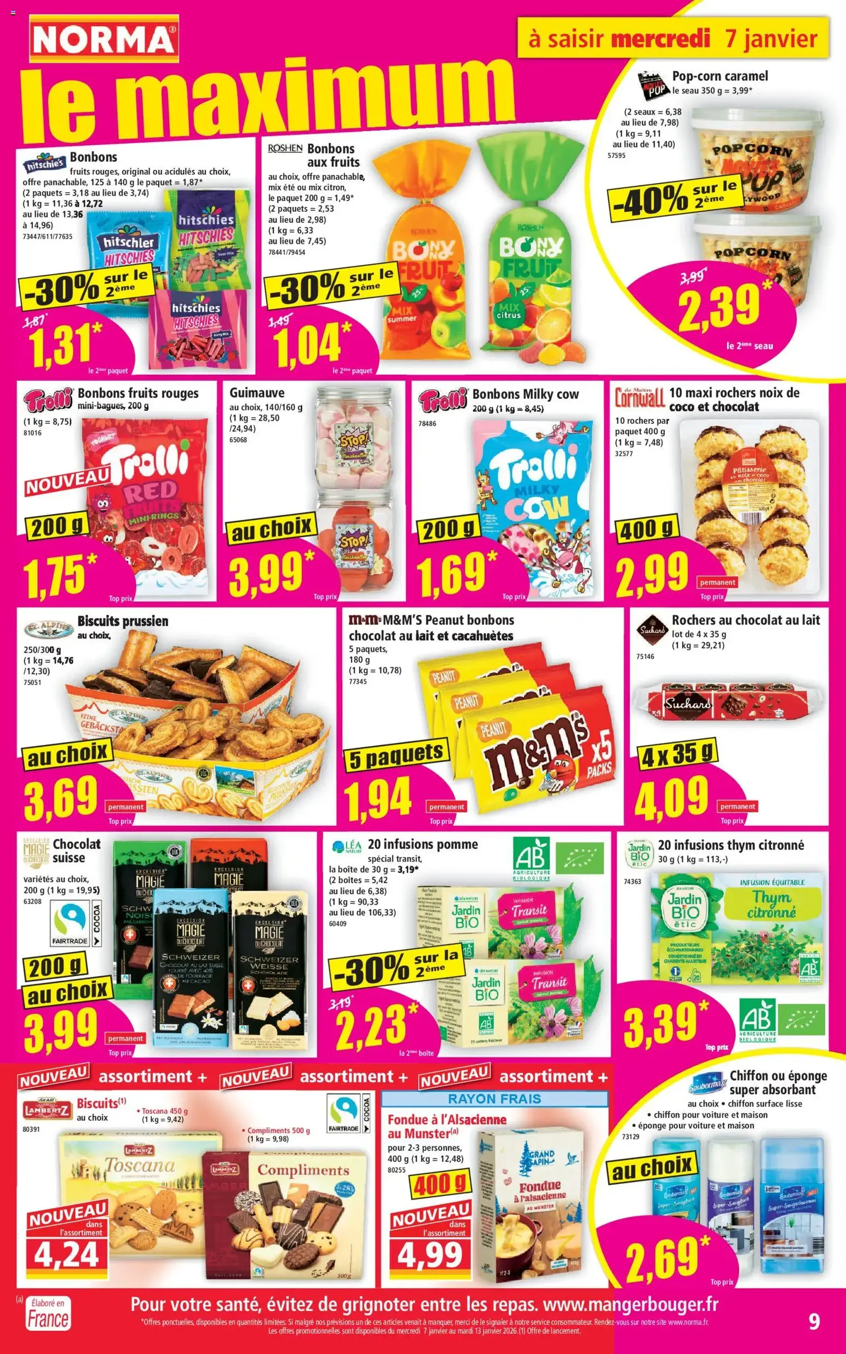 Norma catalogue - brochure valable à partir du 07/01/2025, page 9 sur 14