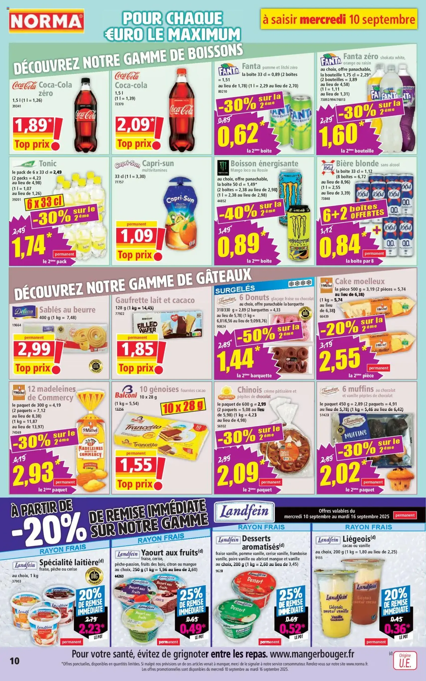 Norma catalogue - brochure valable à partir du 10/09/2025, page 10 sur 14