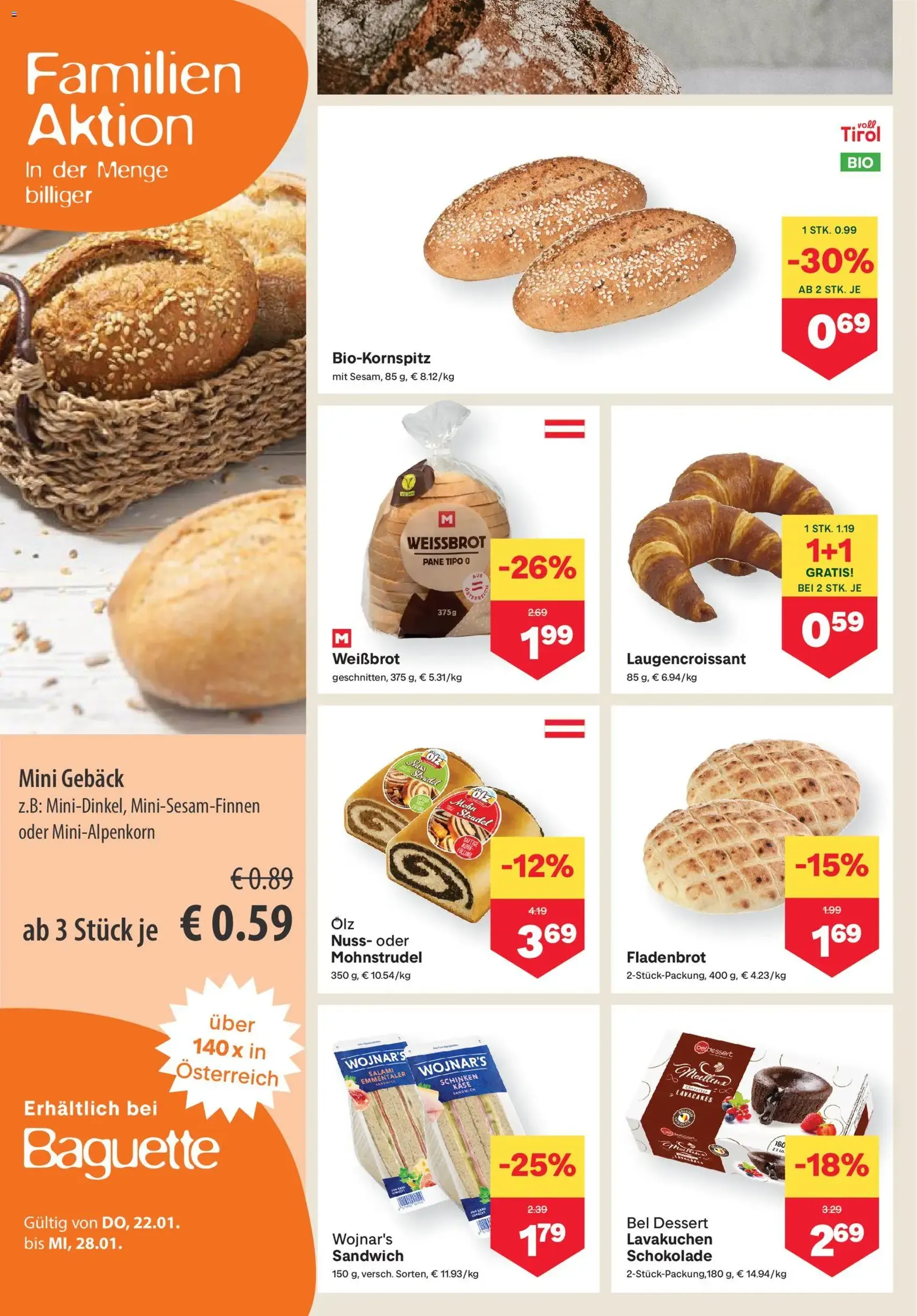 MPREIS Flugblatt - Gültiger Prospekt ab 22.01.2026, Seite 4 von insgesamt 14