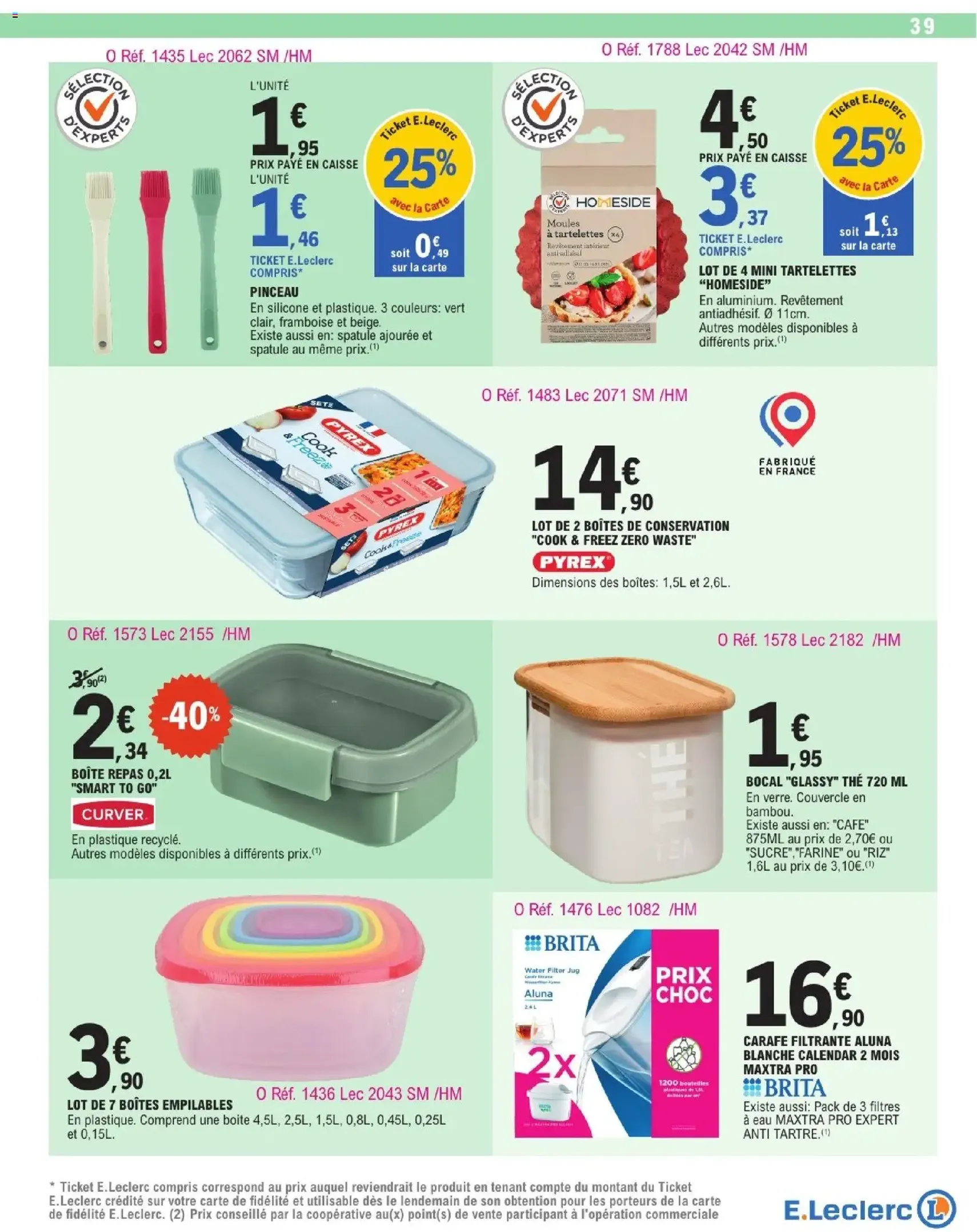 E.Leclerc catalogue de la semaine 13 - brochure valable à partir du 24/03/2026, page 39 sur 63