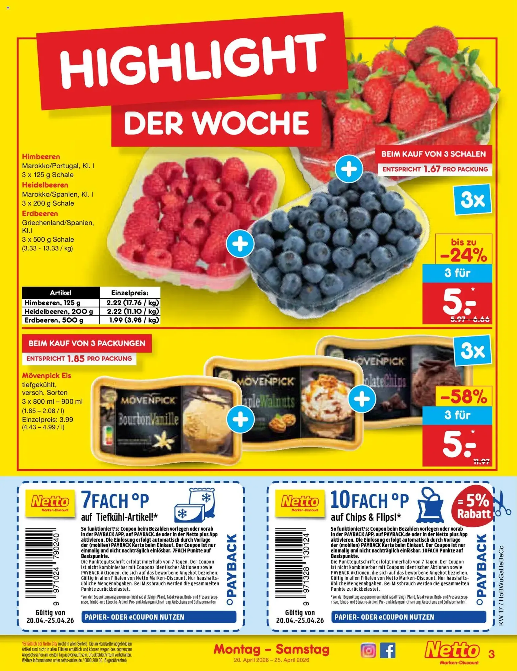 Netto Marken-Discount Prospekt - Gültiger Prospekt ab 20.04.2026, Seite 3 von insgesamt 61