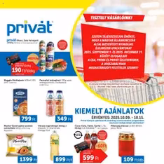 PRIVÁT Akciós újság - szórólap előnézete érvényes 2025.10.09. -tól