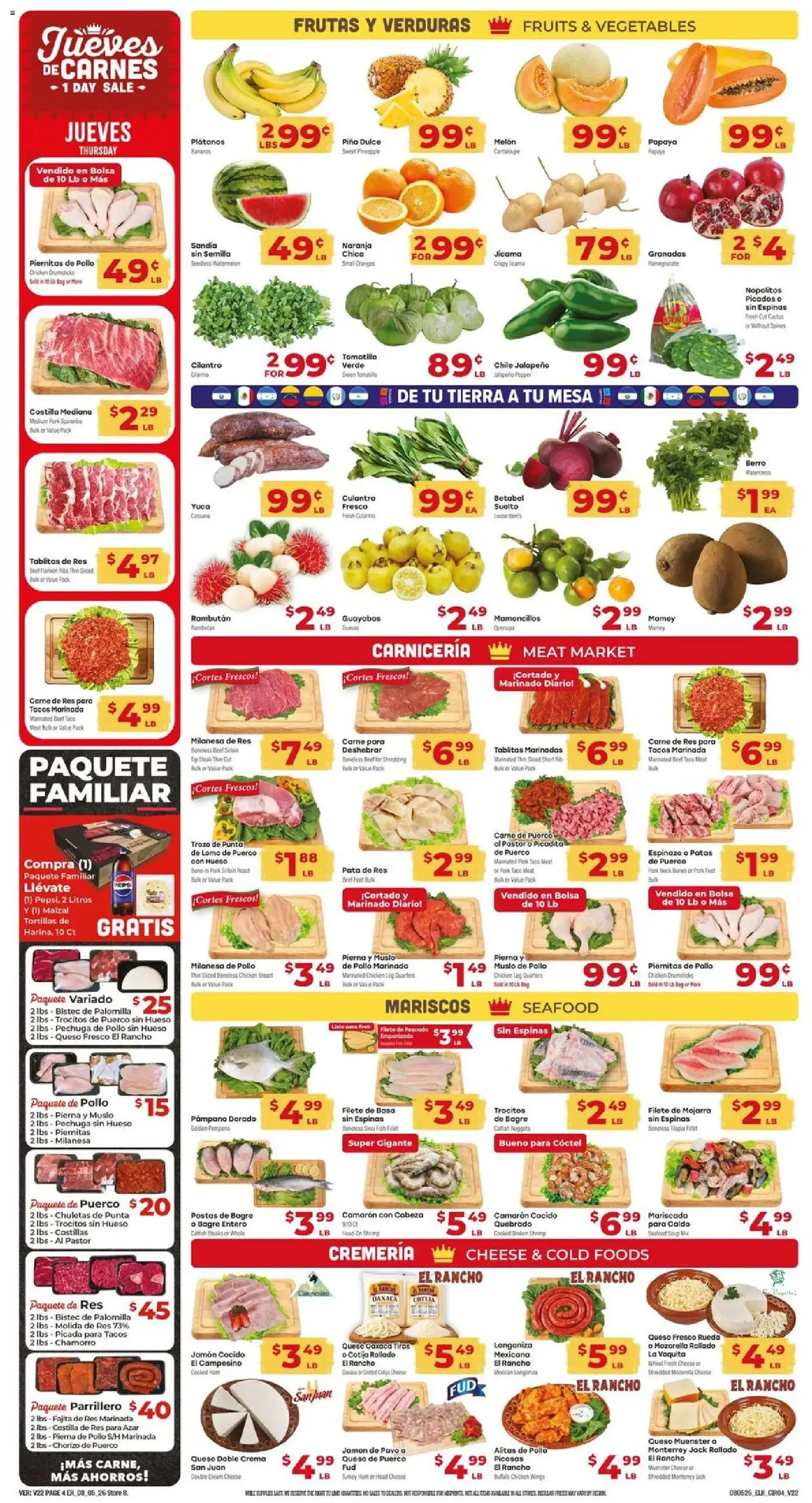El Rancho Weekly Ad - valid flyer from 08/05/2026, page 4 of 4