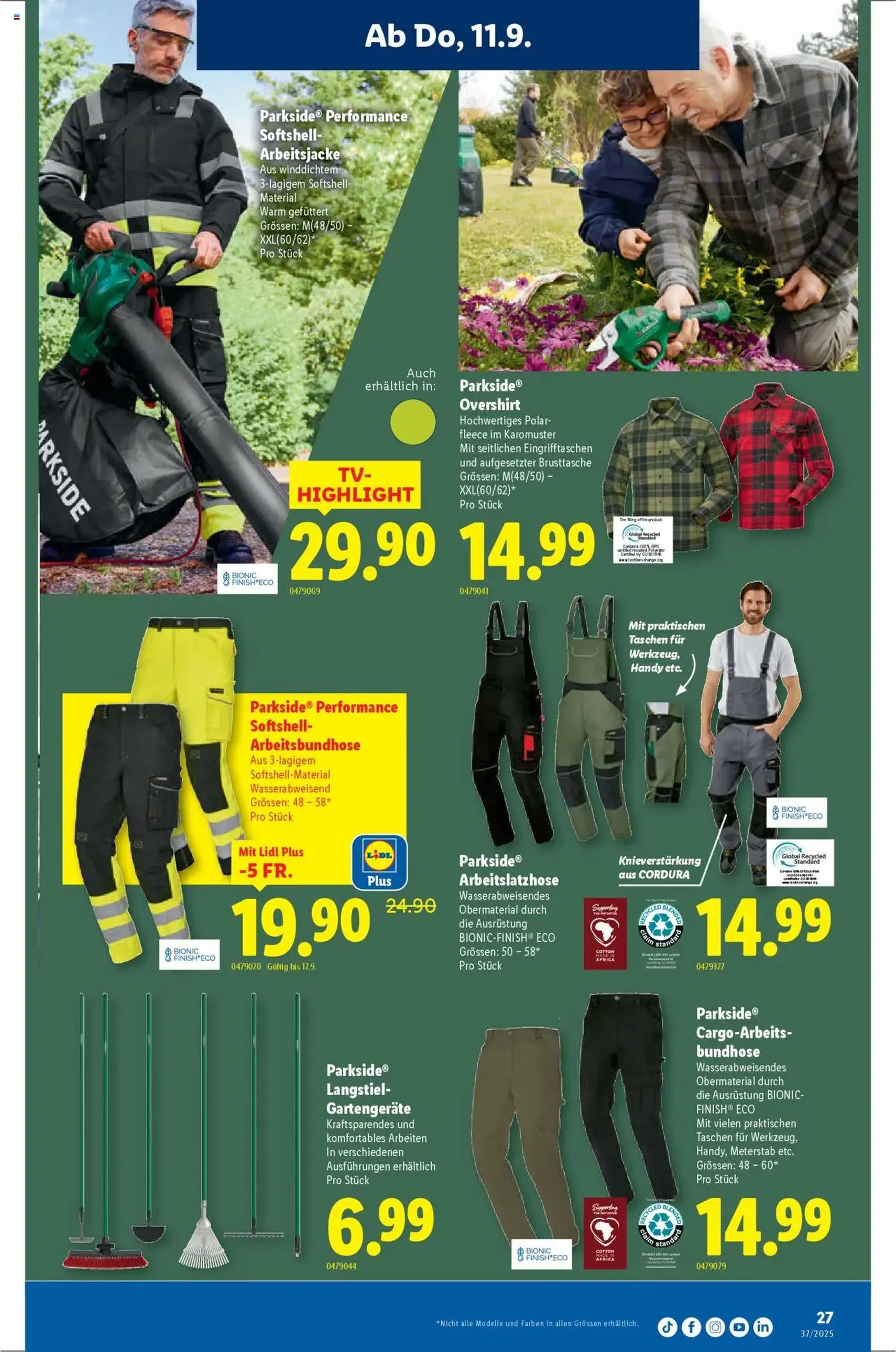 Lidl Aktionen - Gültiger Prospekt ab 11.09.2025, Seite 27 von insgesamt 40 Lidl Aktionen - Gültiger Prospekt ab 11.09.2025, Seite 27 von insgesamt 40
