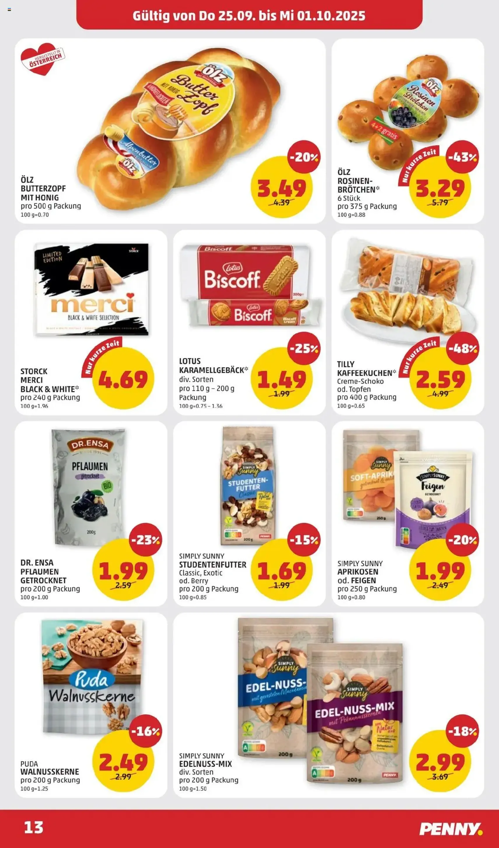 Penny Markt Flugblatt - Gültiger Prospekt ab 25.09.2025, Seite 13 von insgesamt 32
