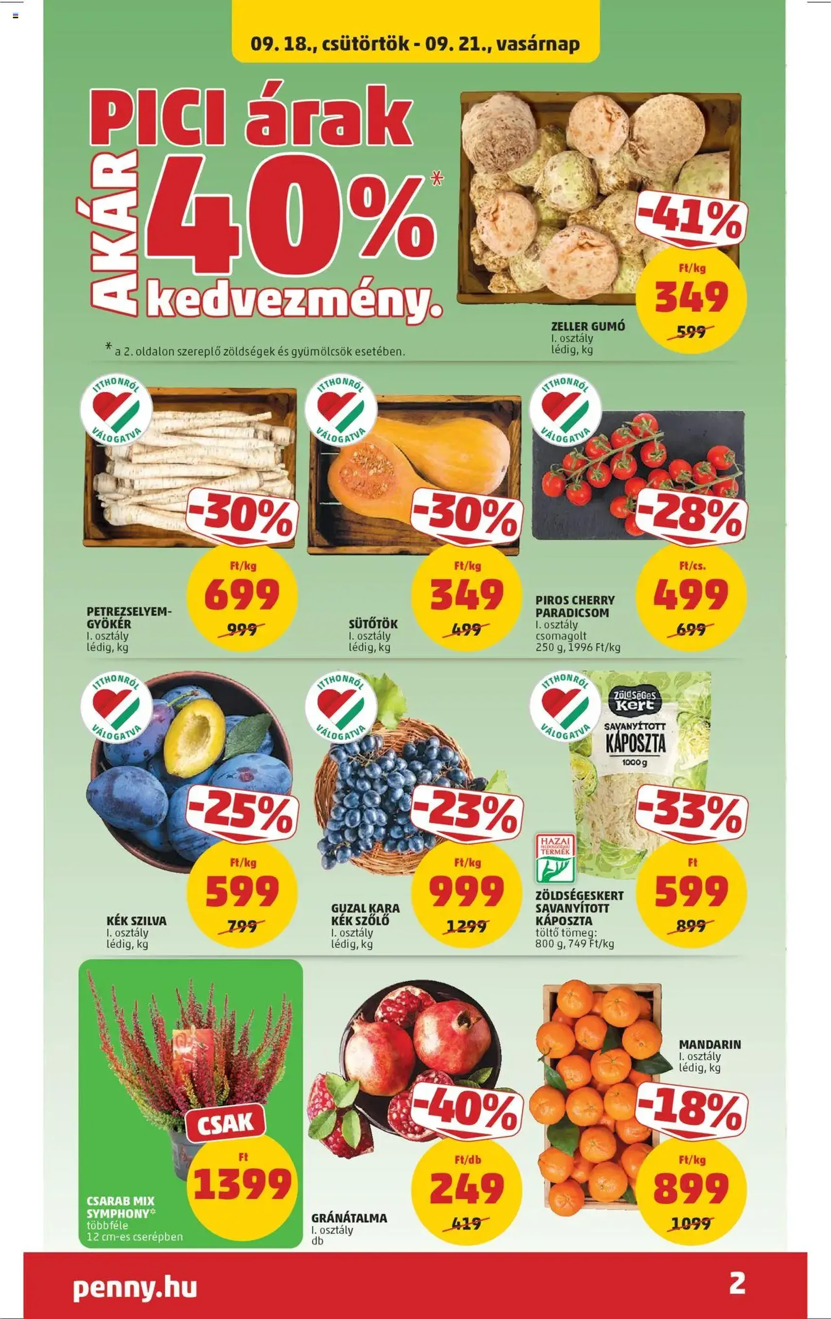 PENNY Akciós újság - 2025.09.18. érvényes szórólap 2 oldal 38 oldalból