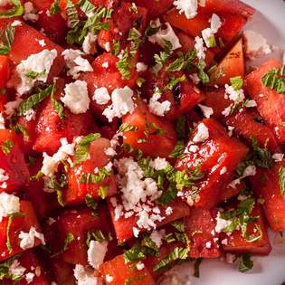 Recipe preview Grilled Watermelon, Feta, and Mint Salad