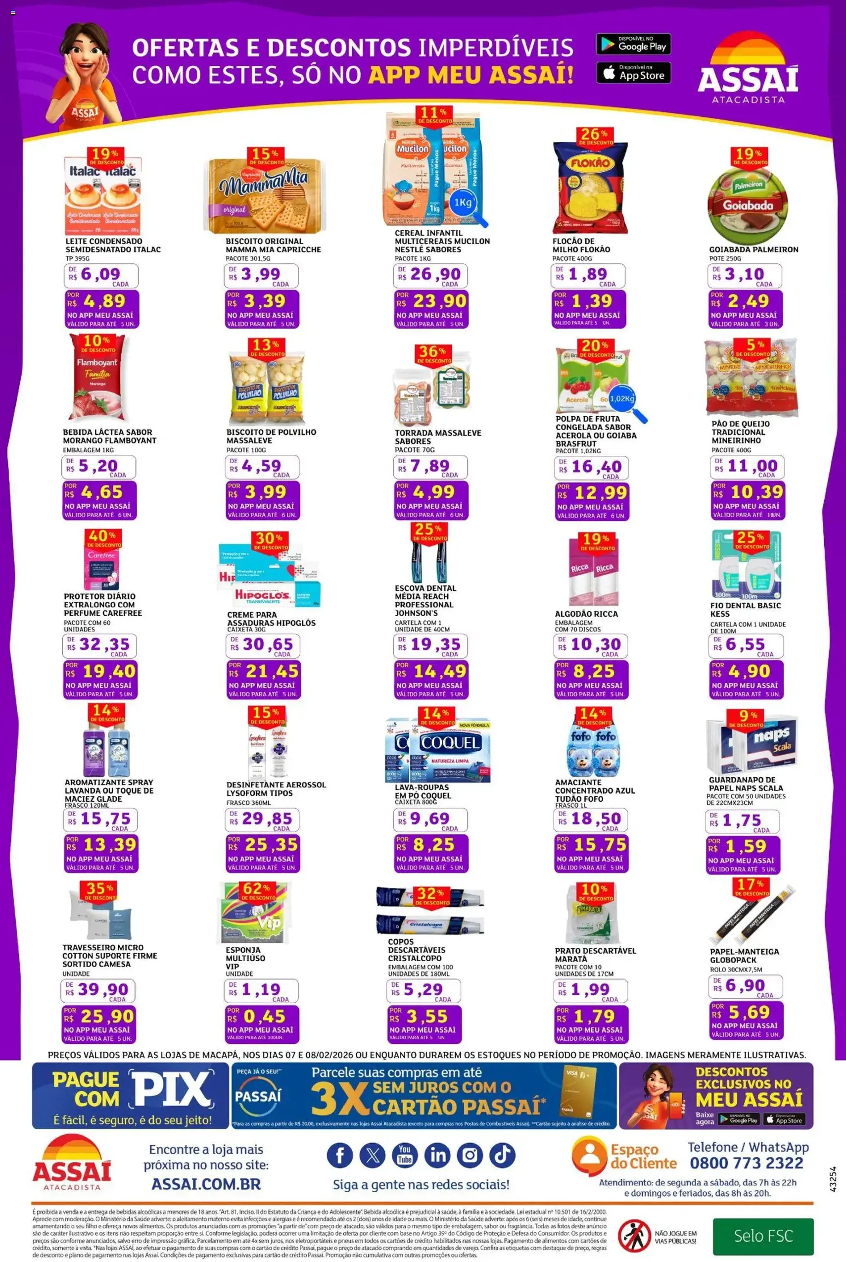 Encarte Assaí Atacadista - folheto válido a partir de 07/02/2026 página 3 de 3