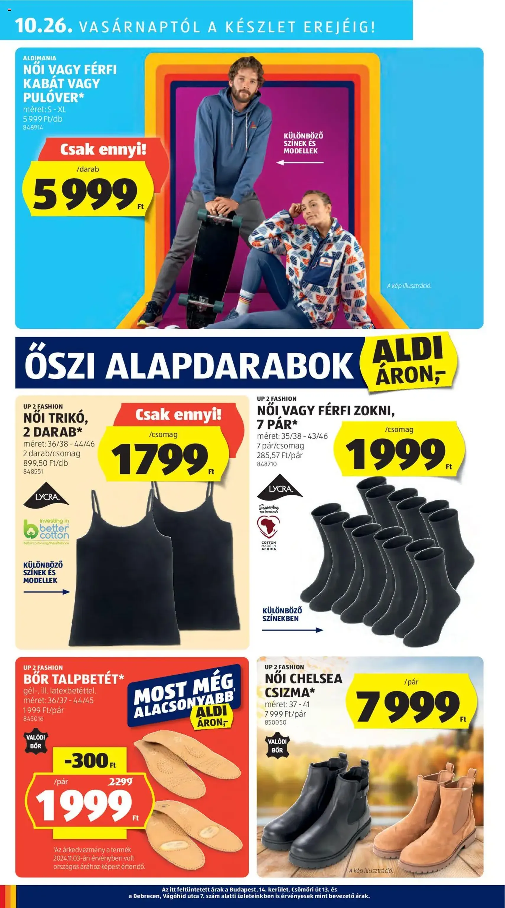 Aldi Akciós újság - 2025.10.24. érvényes szórólap 40 oldal 51 oldalból Aldi Akciós újság - 2025.10.24. érvényes szórólap 40 oldal 51 oldalból