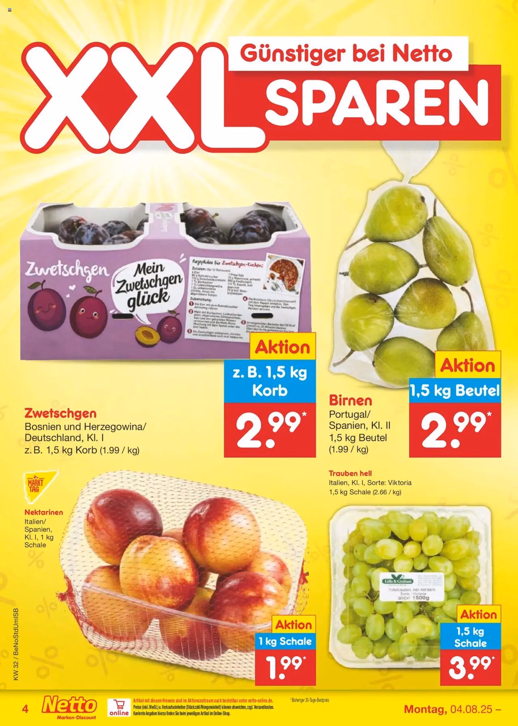 Netto Marken-Discount Prospekt - Gültiger Prospekt ab 04.08.2025, Seite 4 von insgesamt 61 Netto Marken-Discount Prospekt - Gültiger Prospekt ab 04.08.2025, Seite 4 von insgesamt 61