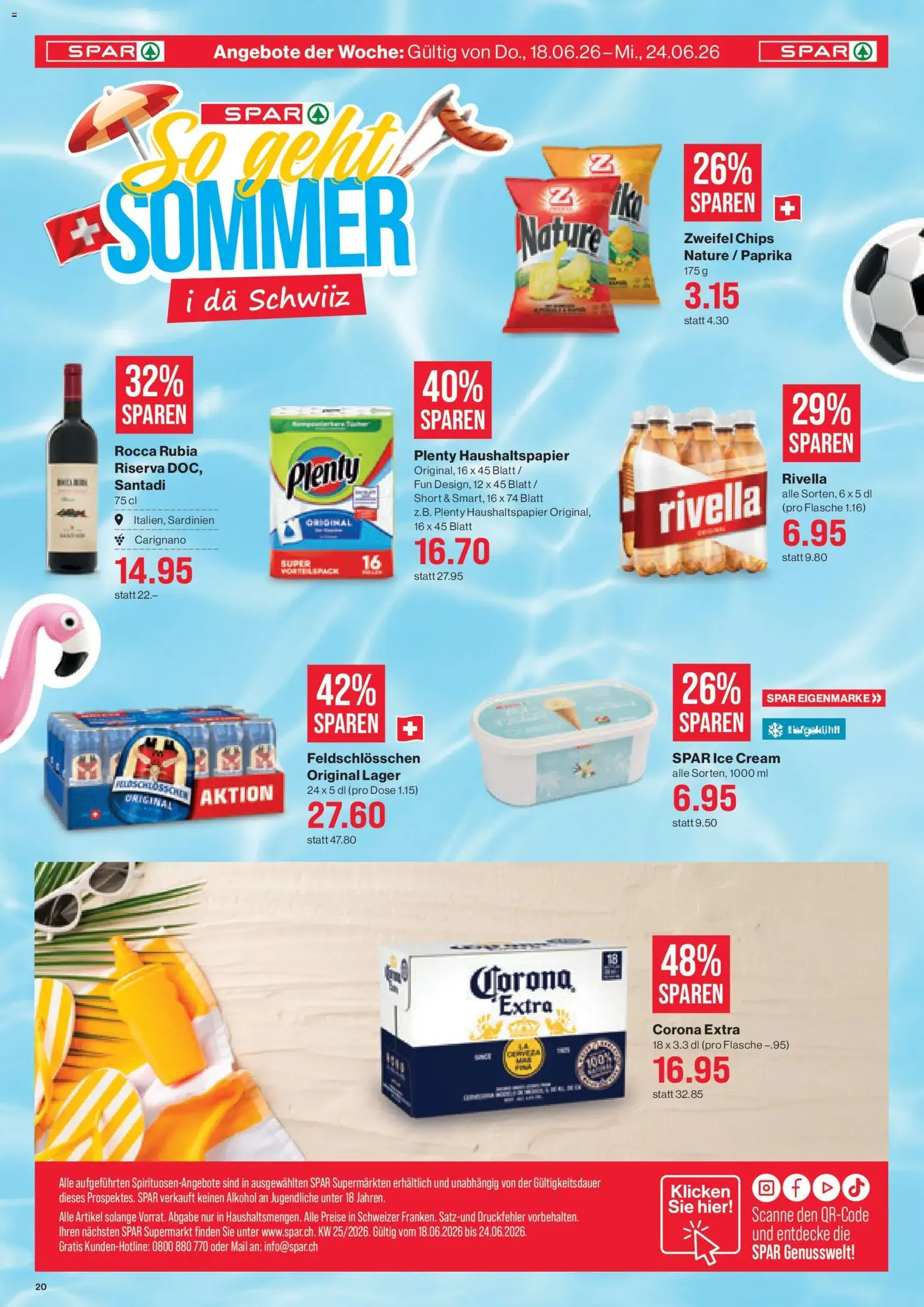 SPAR aktionen - Gültiger Prospekt ab 18.06.2026, Seite 20 von insgesamt 20