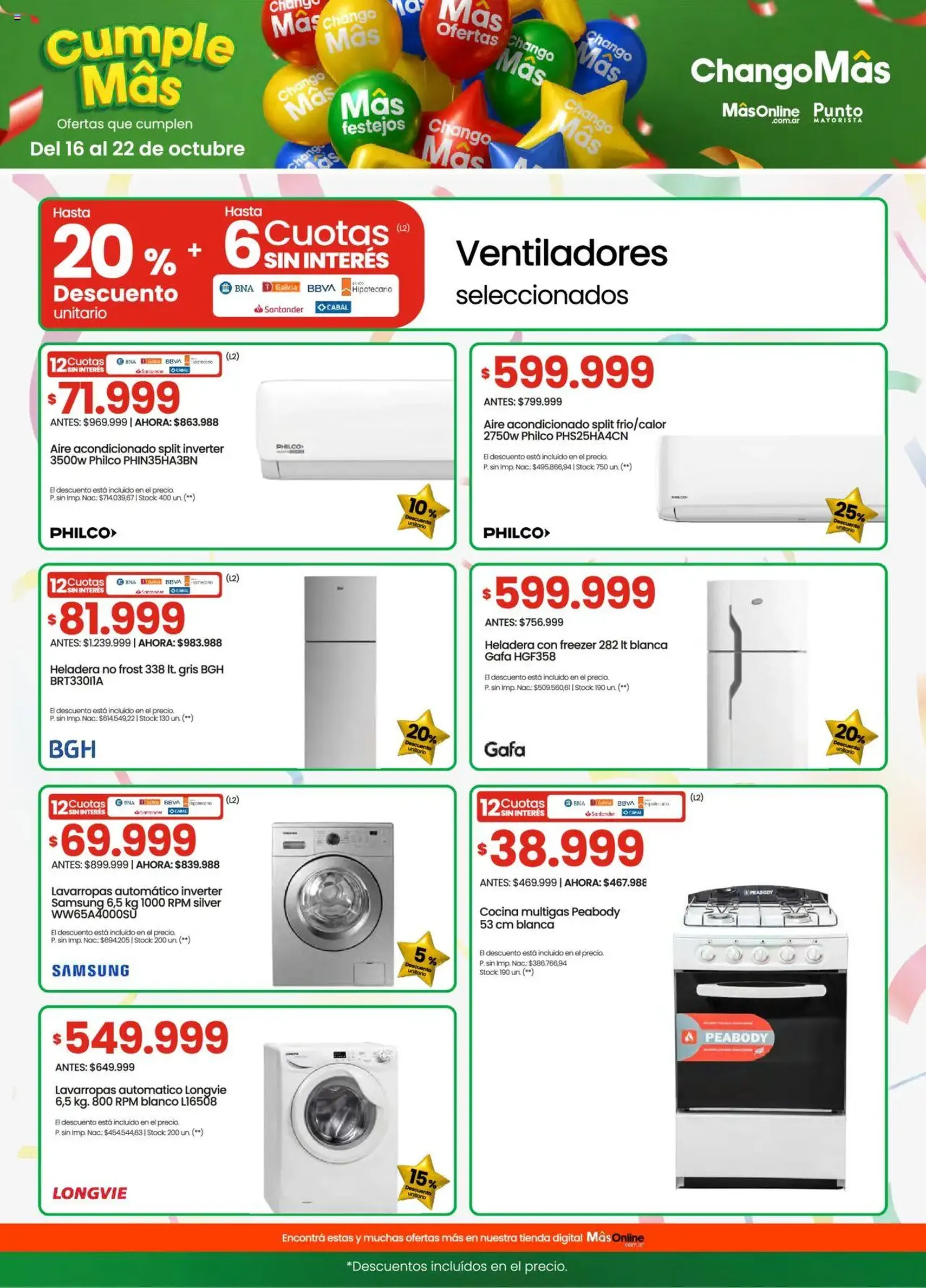 Changomas ofertas - folleto válido desde 16/10/2025 página 13 de 17 Changomas ofertas - folleto válido desde 16/10/2025 página 13 de 17