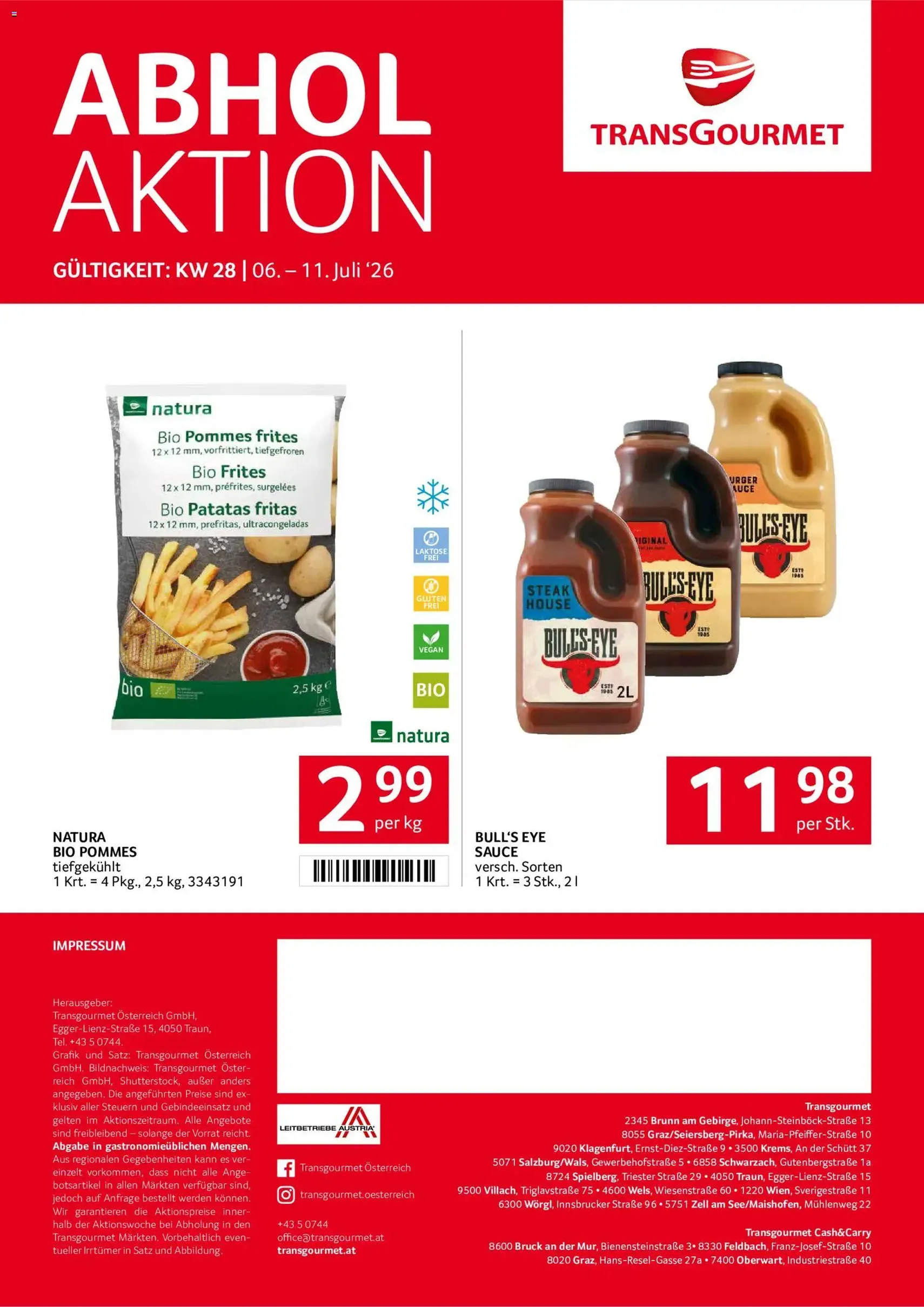 Transgourmet Flugblatt - Gültiger Prospekt ab 06.07.2026, Seite 28 von insgesamt 28