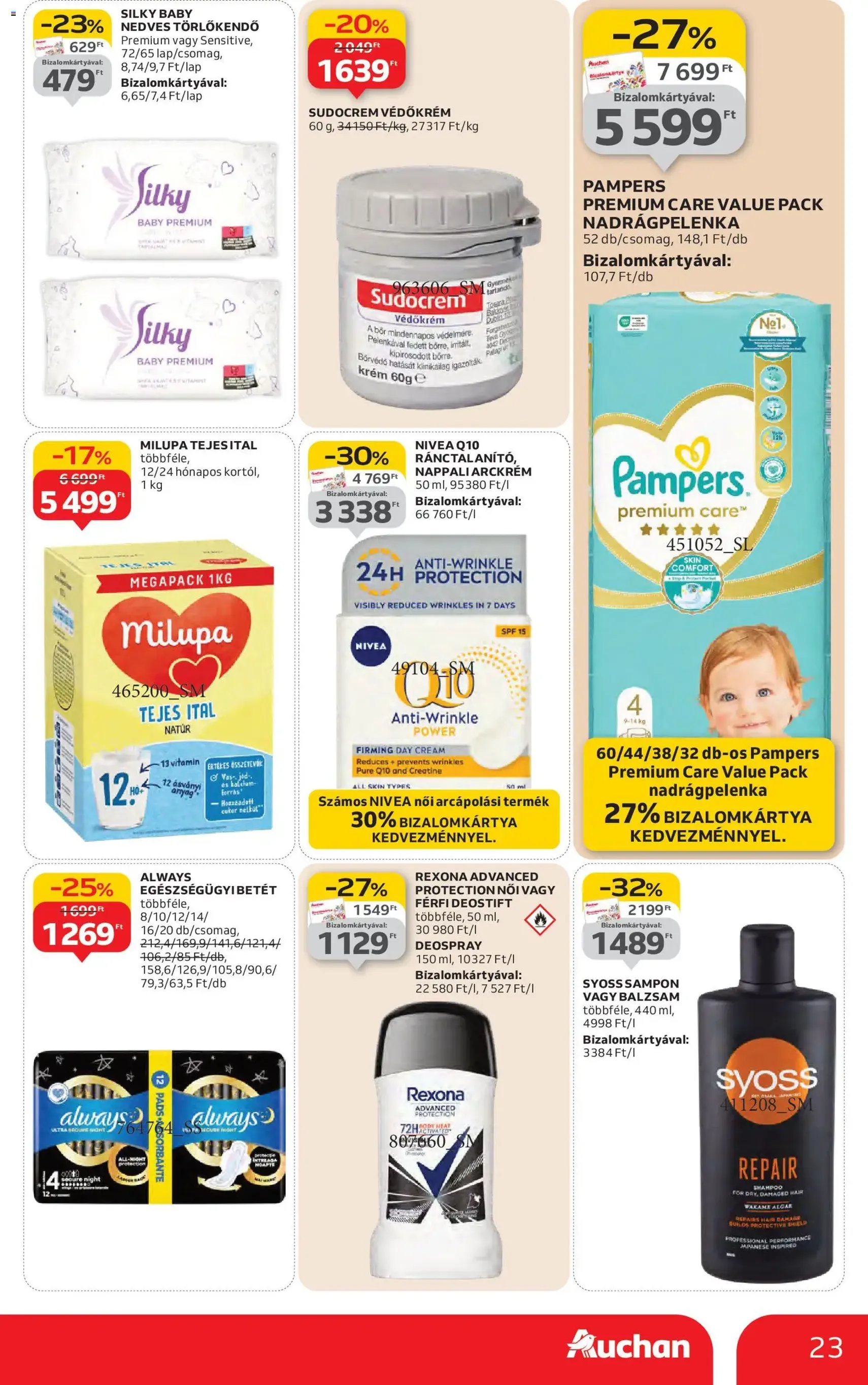 Auchan - Heti Hipermarket ajánlataink - 2026.01.29. érvényes szórólap 23 oldal 38 oldalból