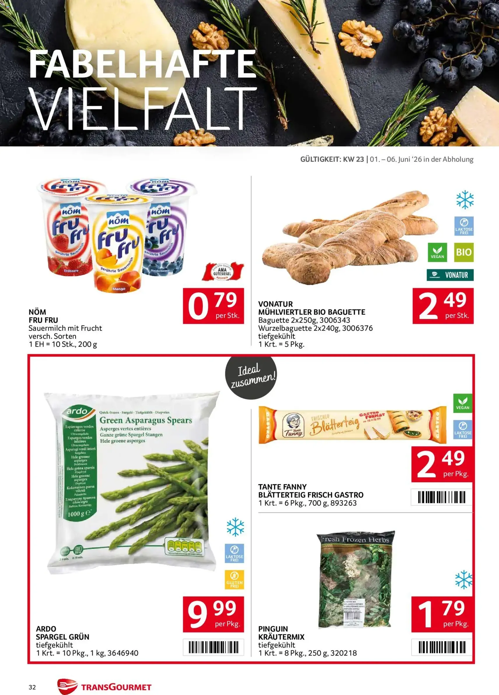 Transgourmet Flugblatt - Gültiger Prospekt ab 01.06.2026, Seite 32 von insgesamt 36
