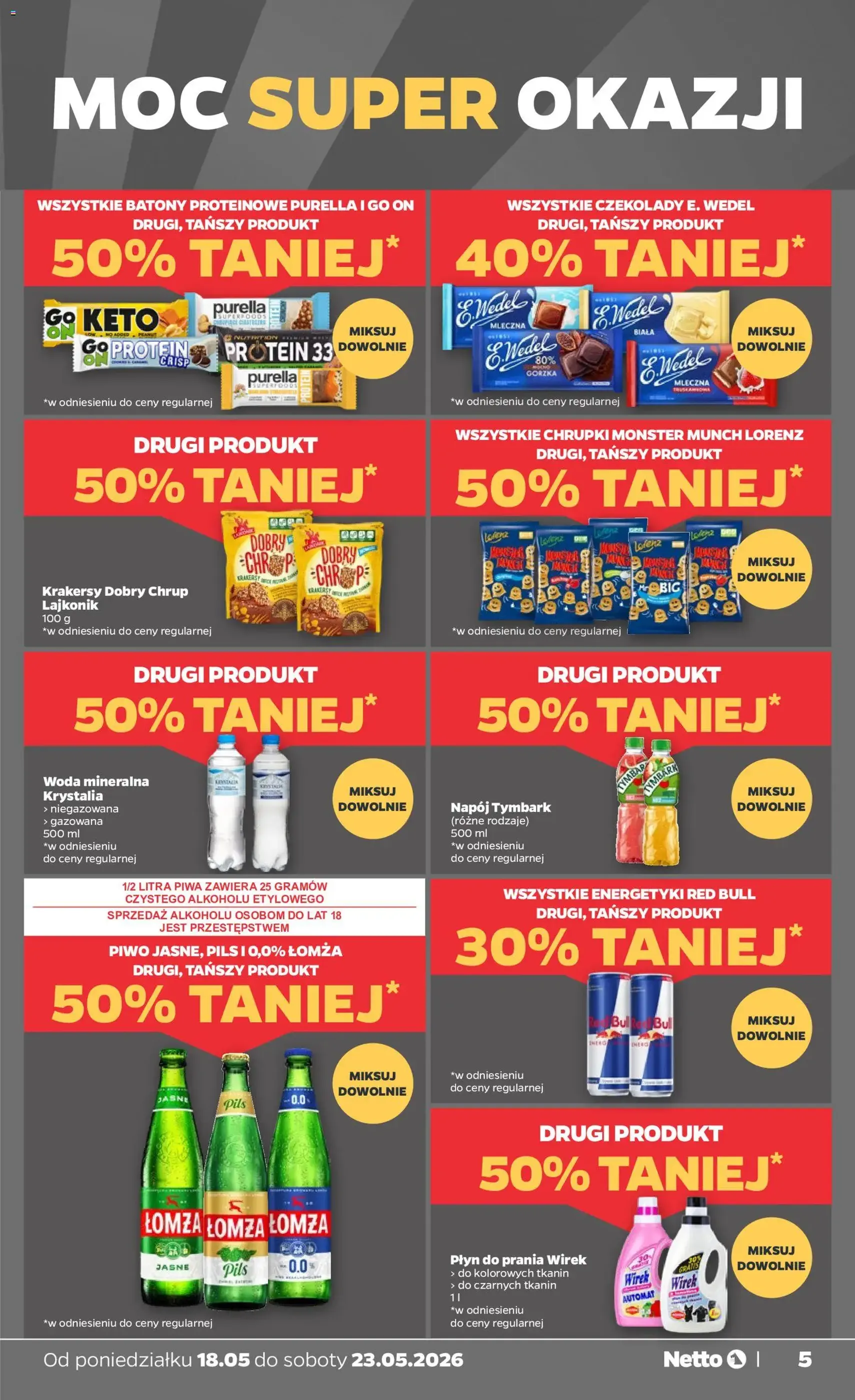 Netto gazetka od poniedziałku spożywcza - ważny gazetka od 18.05.2026 strona 5 z 38