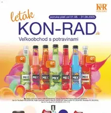 KON - RAD leták - náhľad letáku platný od 01.08.2025