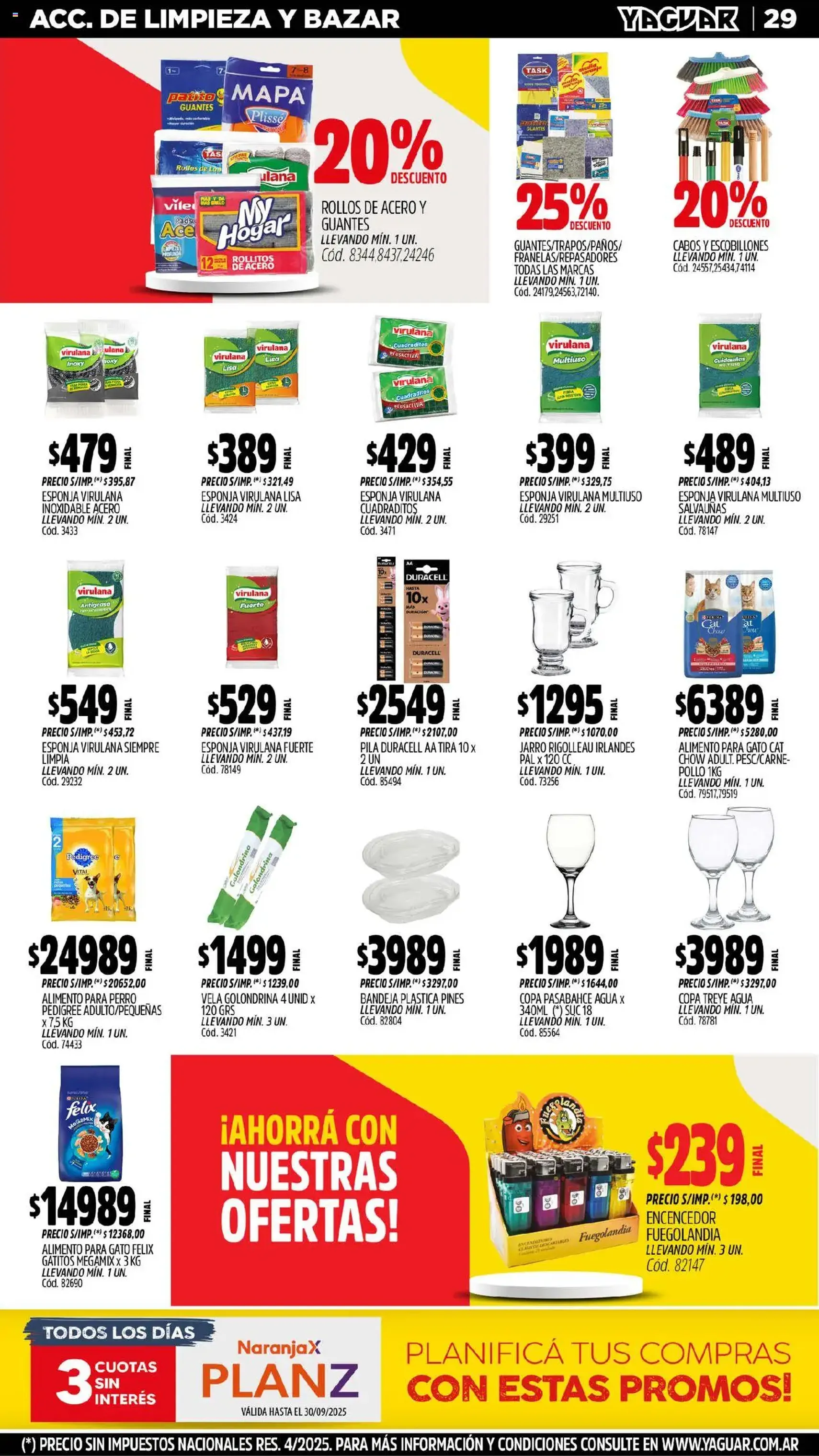 Yaguar catálogo - folleto válido desde 15/09/2025 página 29 de 34 Yaguar catálogo - folleto válido desde 15/09/2025 página 29 de 34