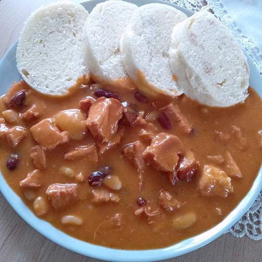 Anteprima ricetta Stufato di fagioli con carne affumicata