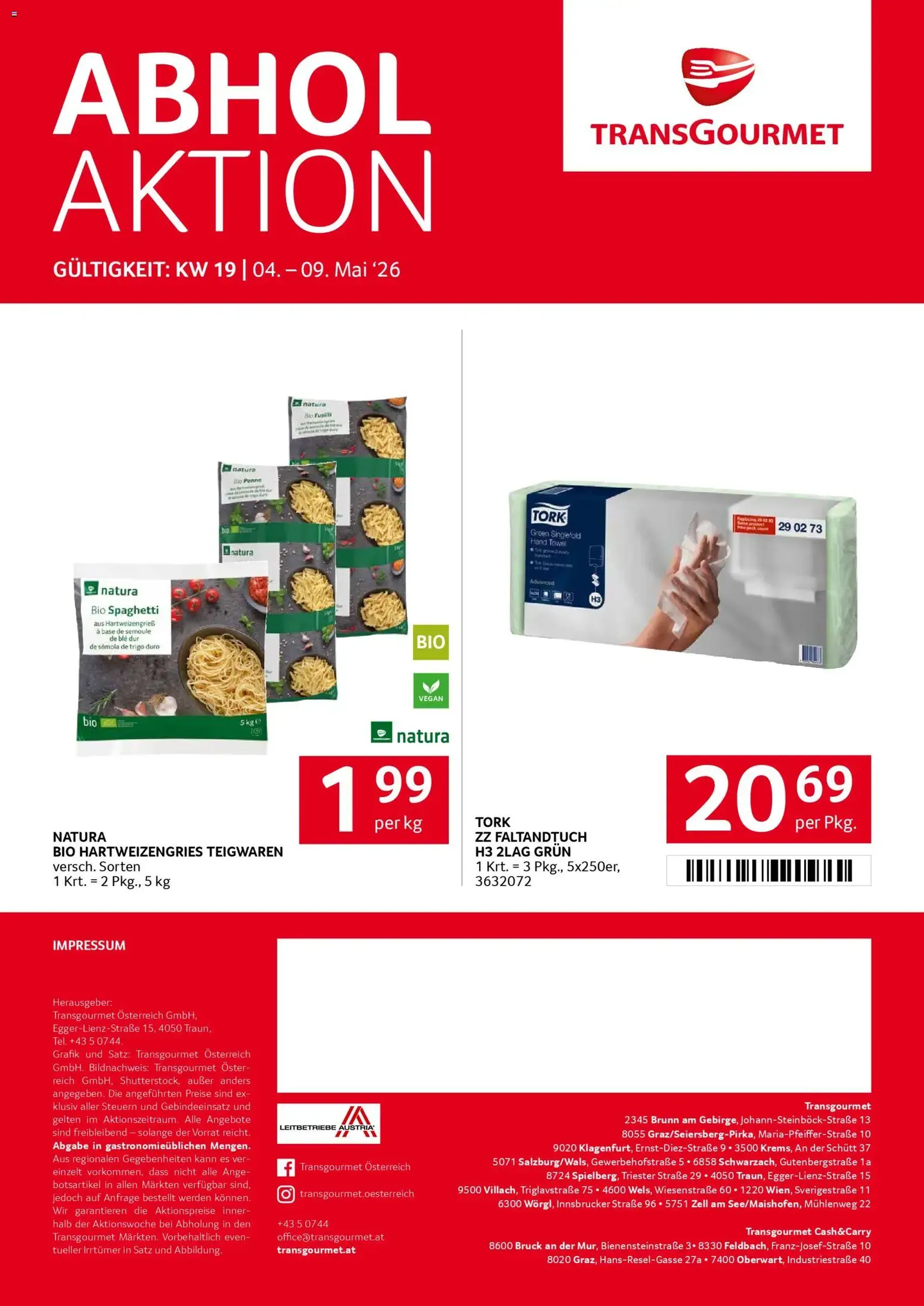 Transgourmet Flugblatt - Gültiger Prospekt ab 04.05.2026, Seite 32 von insgesamt 32