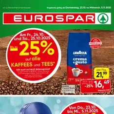 Eurospar Flugblatt - Prospekt Vorschau gültig ab 23.10.2025