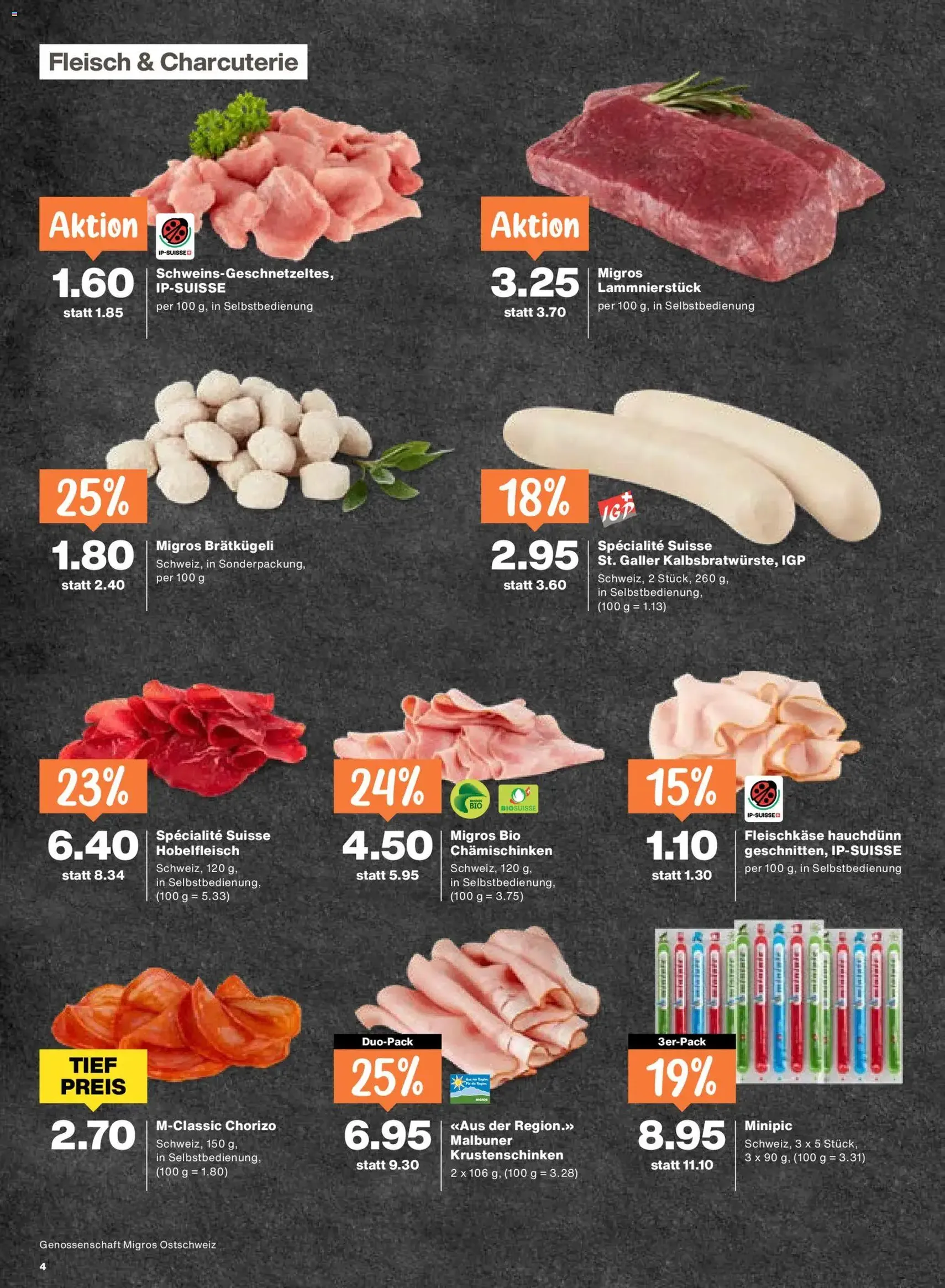 Migros aktionen - Gültiger Prospekt ab 29.10.2026, Seite 4 von insgesamt 24