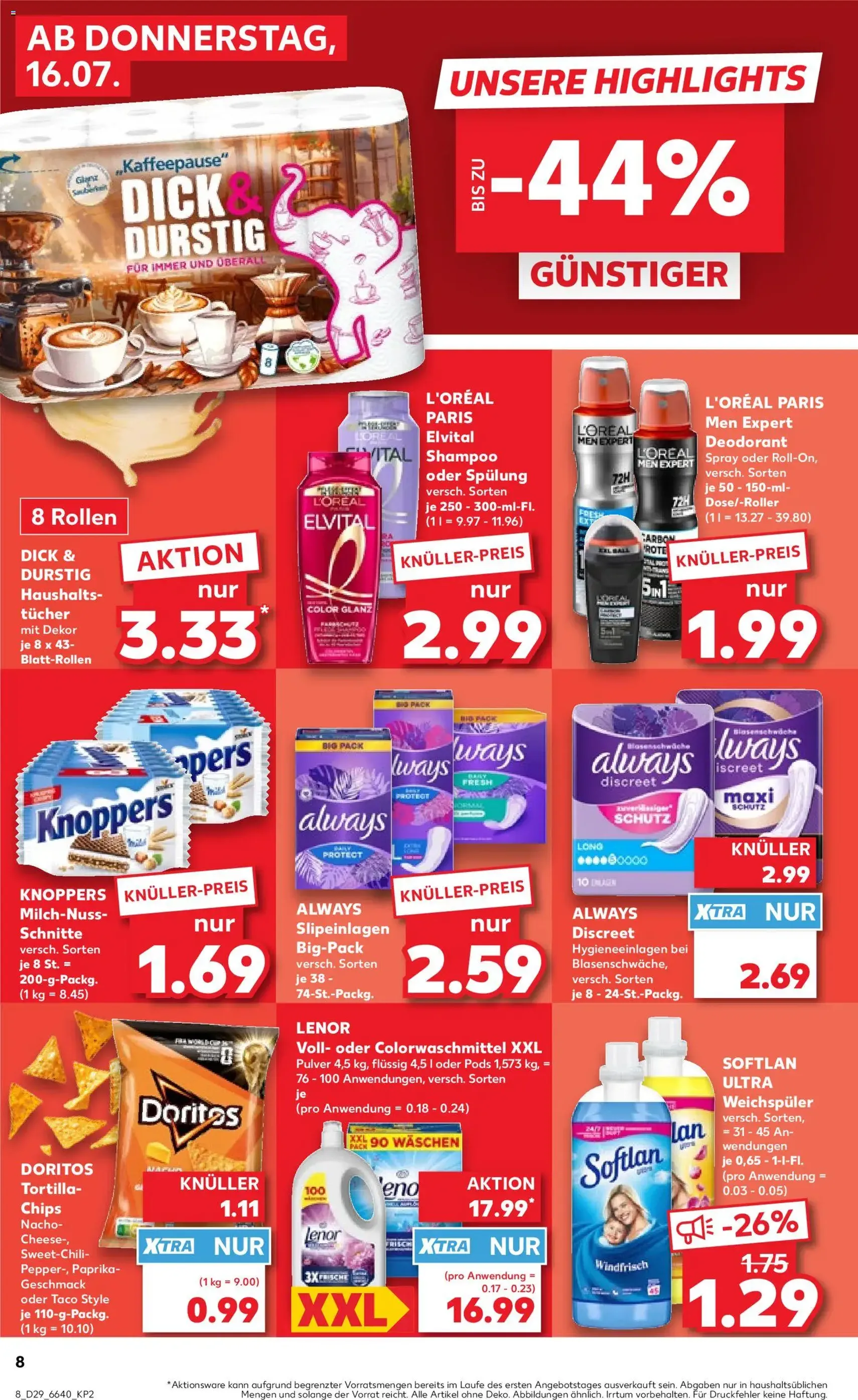 Kaufland DE -DE Folder - geldige folder vanaf 16-07-2026 pagina 8 van 56