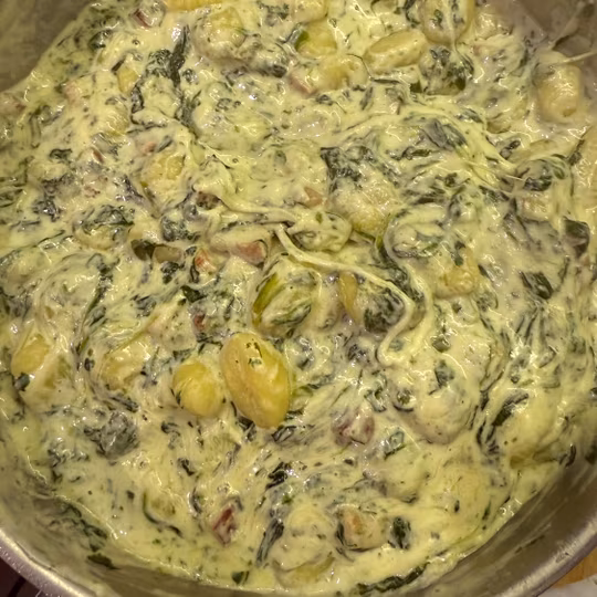 Náhľad receptu Gnocchi s pančettou a špenátom