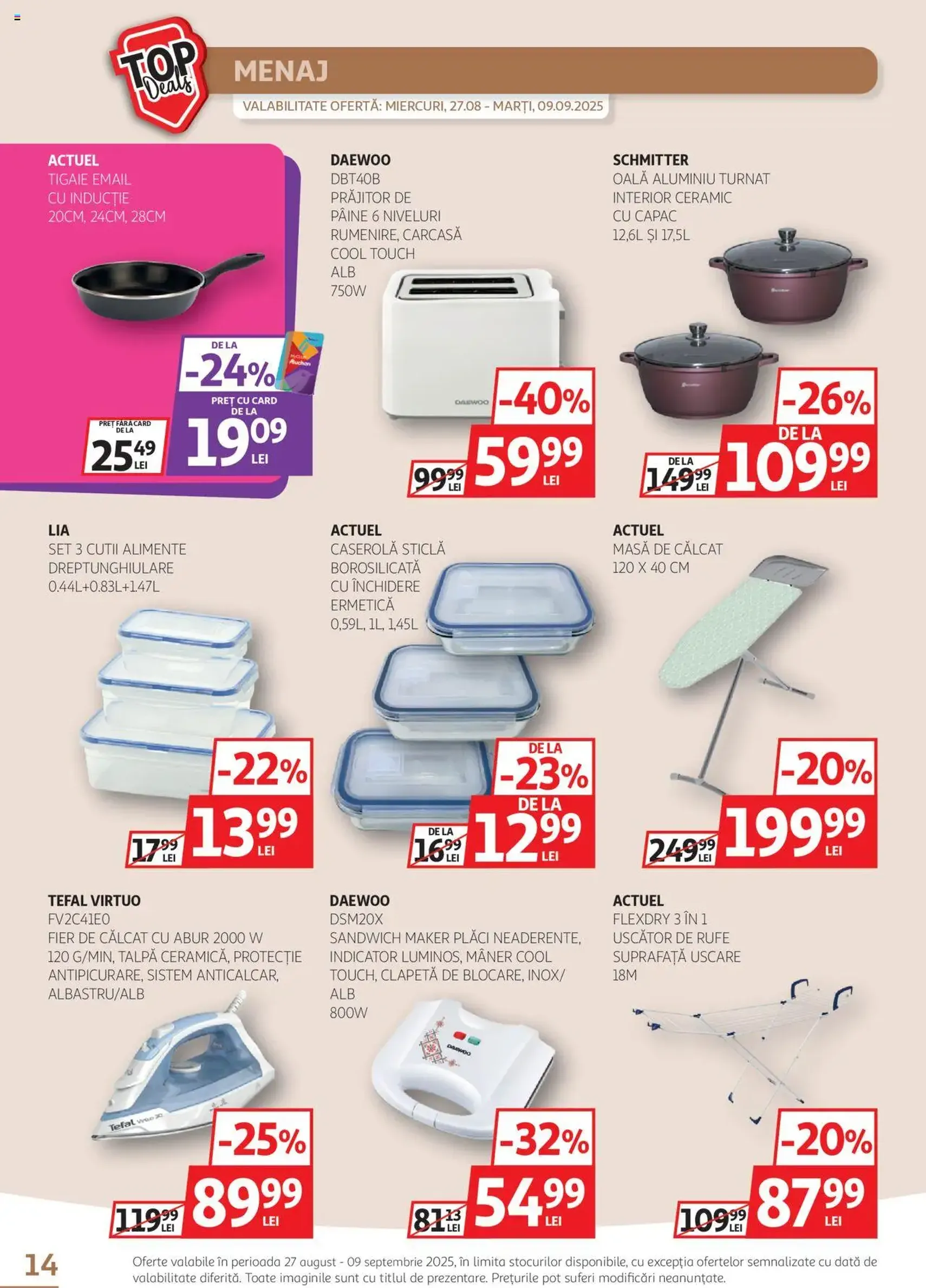 Catalog Auchan - cataloage valabile începând cu 27.08.2025 pagina 14 din 28 Catalog Auchan - cataloage valabile începând cu 27.08.2025 pagina 14 din 28