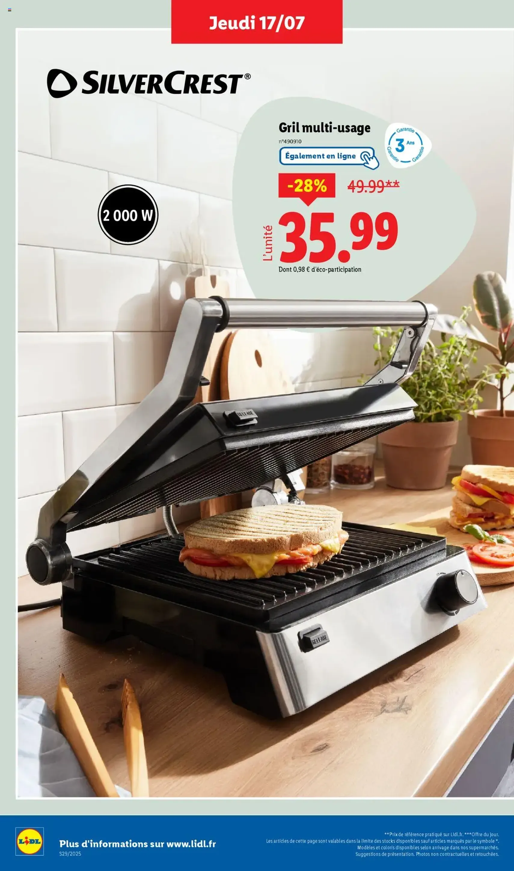 LIDL catalogue semaine 28 - brochure valable à partir du 17/07/2025, page 36 sur 82 LIDL catalogue semaine 28 - brochure valable à partir du 17/07/2025, page 36 sur 82