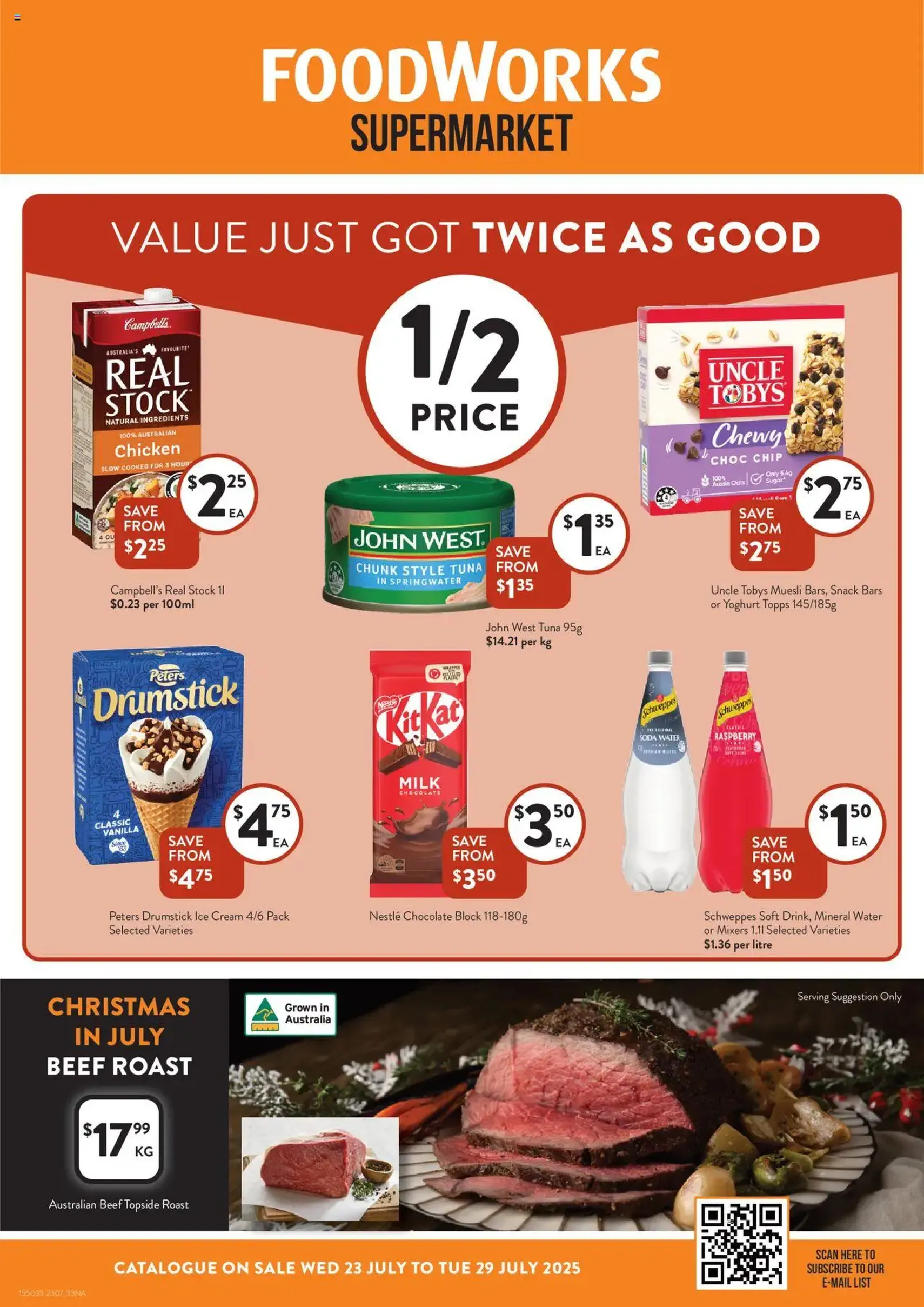 Foodworks - Catalogue NSW - valid flyer from 23/07/2025, page 1 of 33 Foodworks - Catalogue NSW - valid flyer from 23/07/2025, page 1 of 33