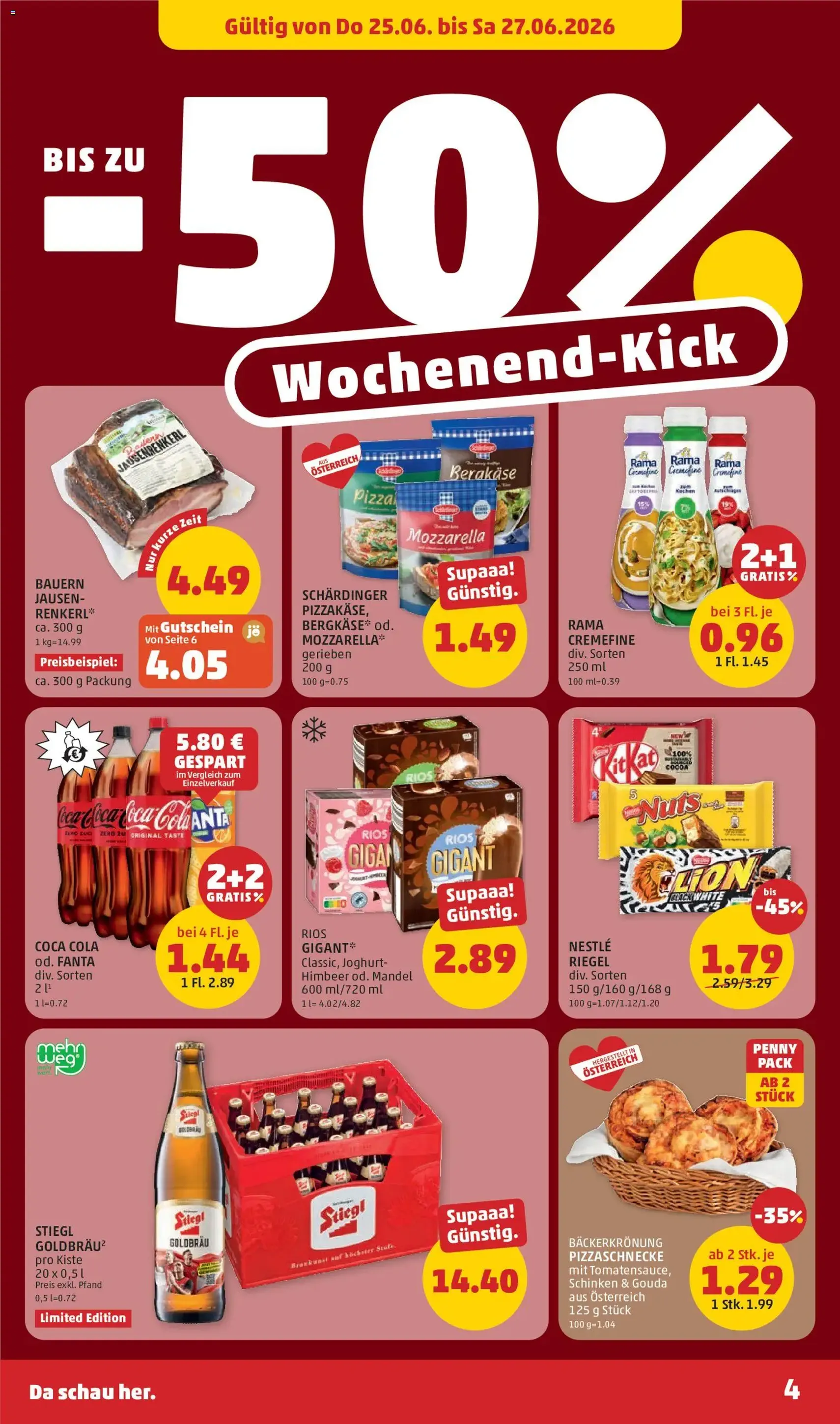 Penny Markt Flugblatt - Gültiger Prospekt ab 25.06.2026, Seite 4 von insgesamt 28