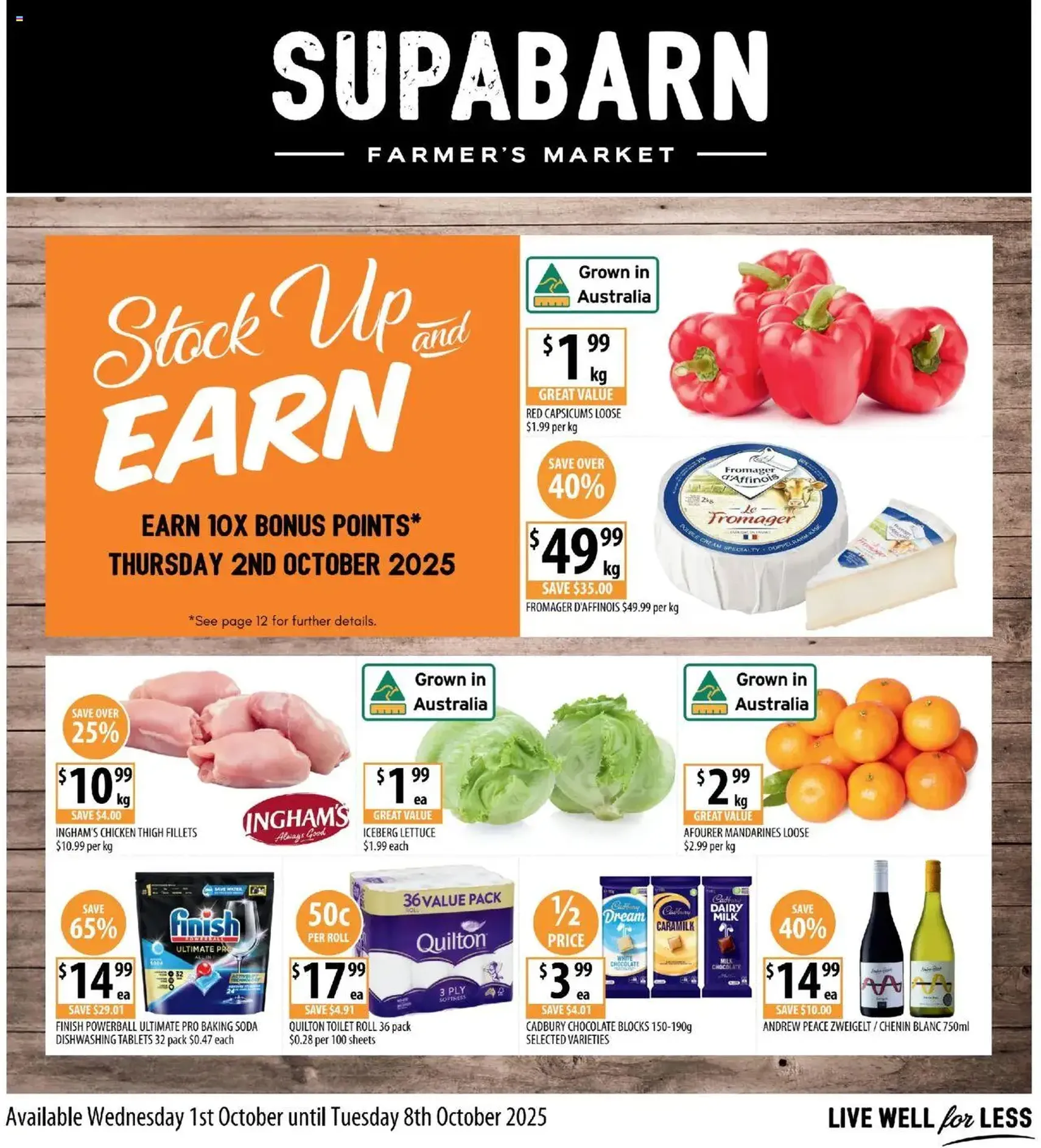 Supabarn Catalogue - valid flyer from 01/10/2025, page 1 of 12 Supabarn Catalogue - valid flyer from 01/10/2025, page 1 of 12