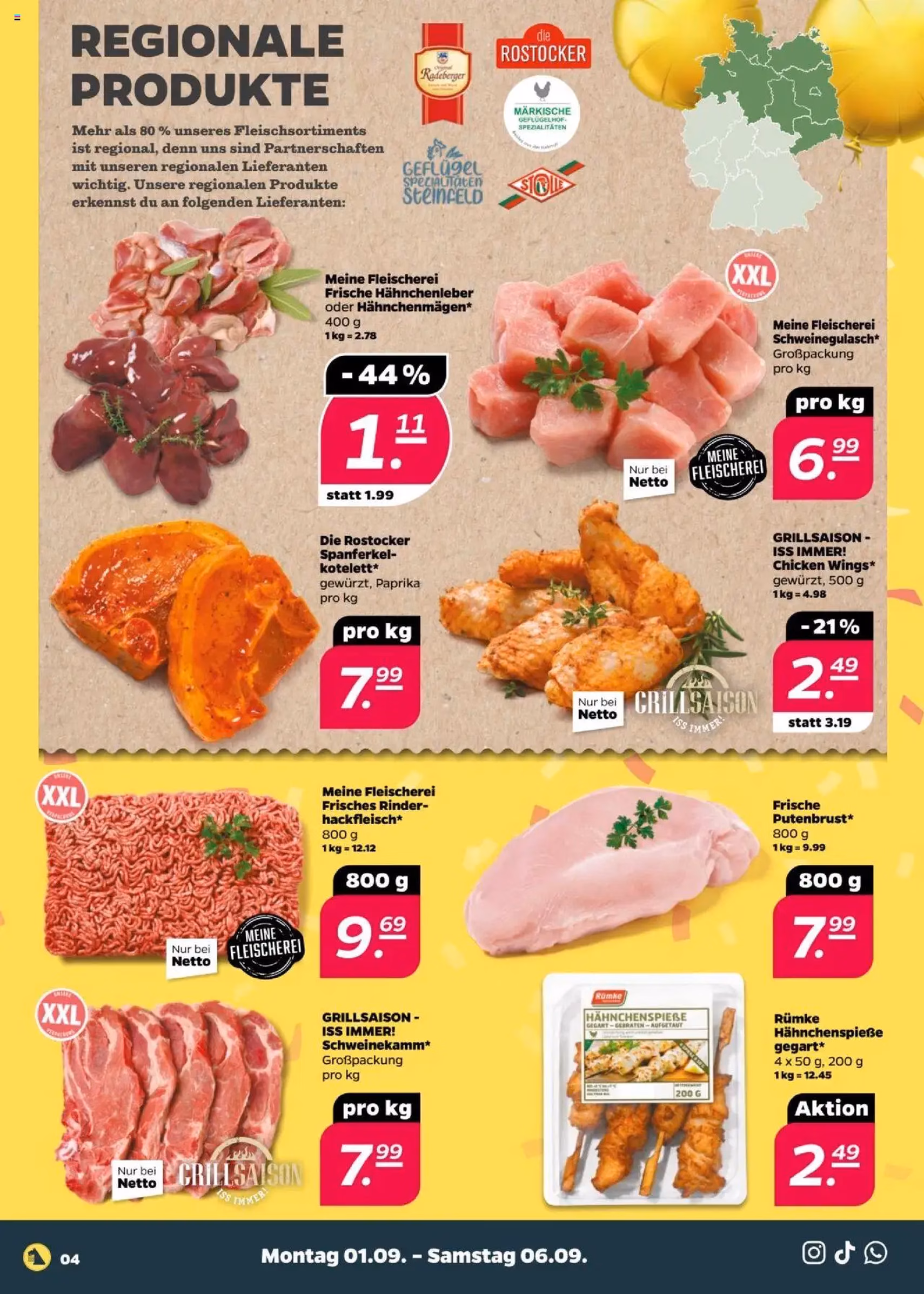 Netto Prospekt - Gültiger Prospekt ab 01.09.2025, Seite 4 von insgesamt 50 Netto Prospekt - Gültiger Prospekt ab 01.09.2025, Seite 4 von insgesamt 50
