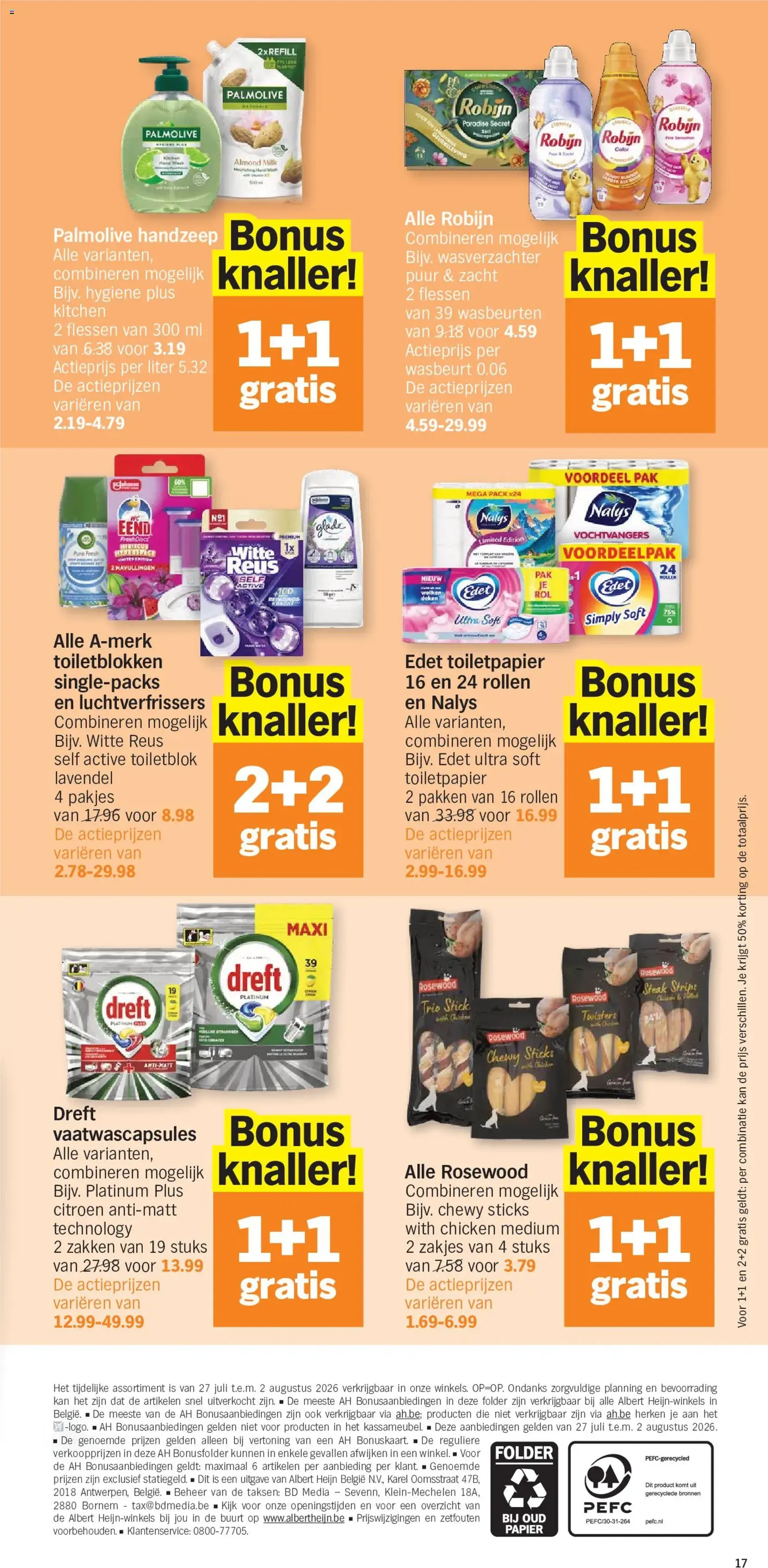 Albert Heijn Folder week / de la semaine 31 - geldige folder vanaf 27/07/2026 pagina 17 van 19
