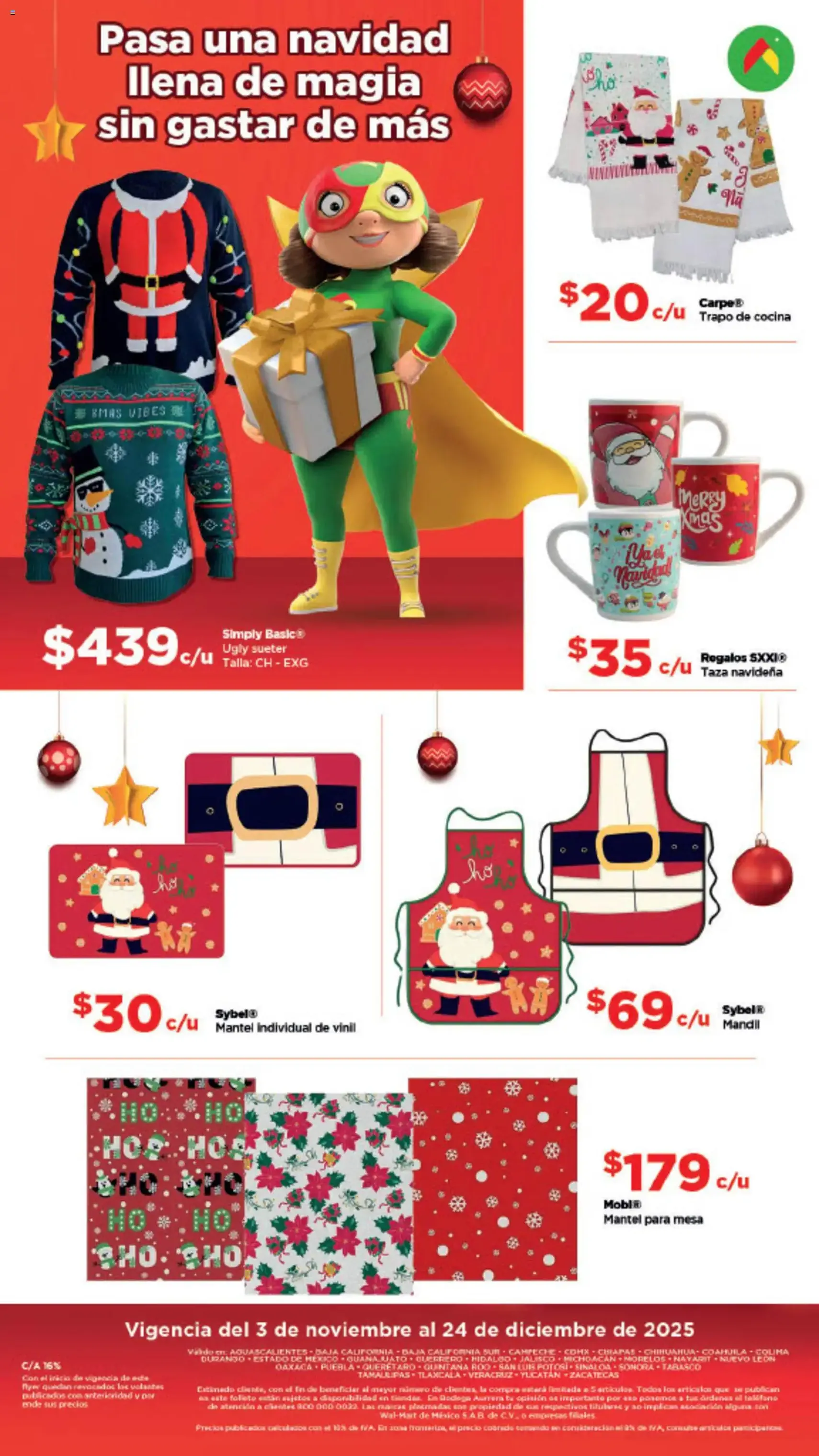 Bodega Aurrerá folleto Aquí sí te alcanza para la magia de la Navidad - folleto válido desde 03/11/2025 página 13 de 13