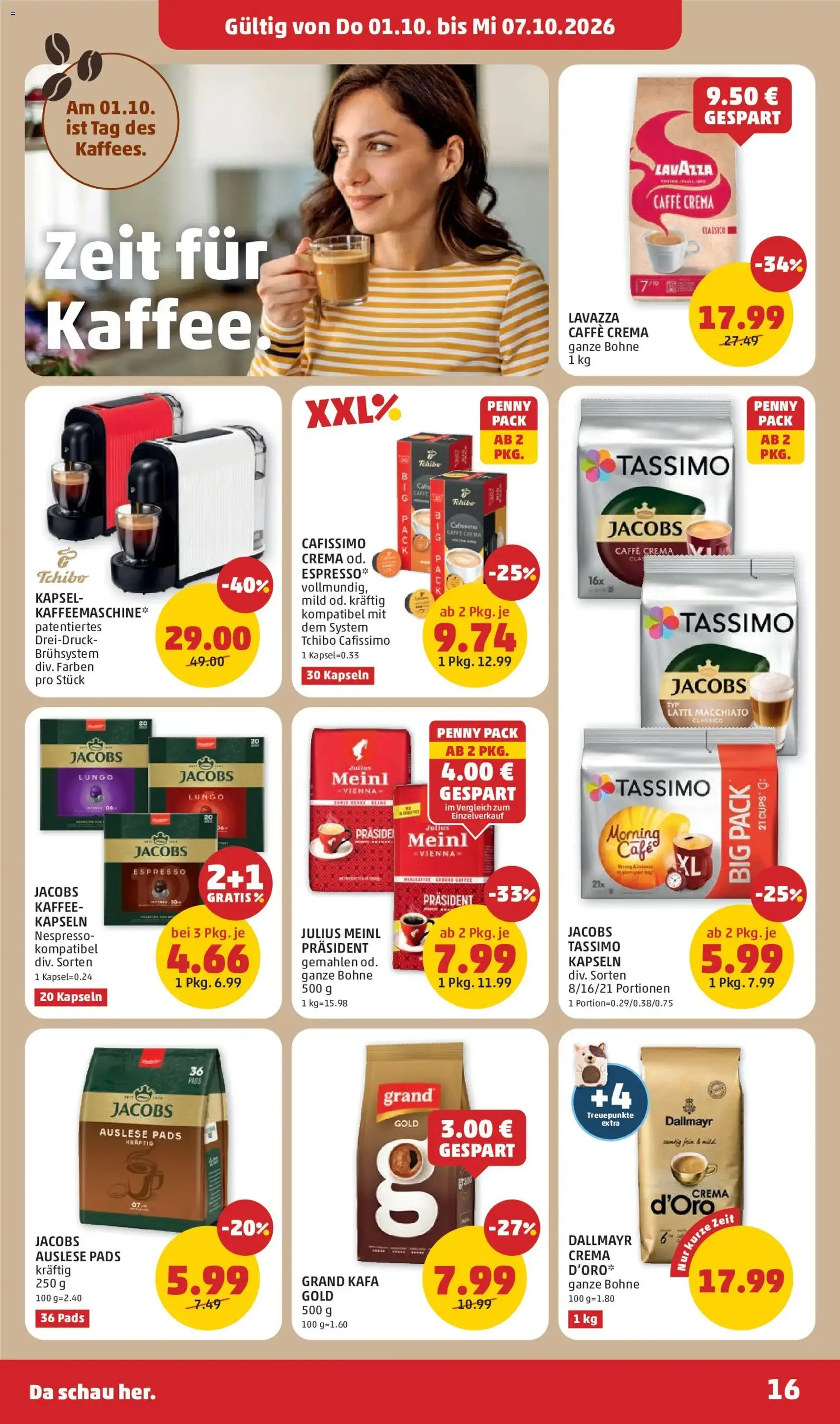 Penny Markt - Flugblatt - Gültiger Prospekt ab 01.10.2026, Seite 16 von insgesamt 32