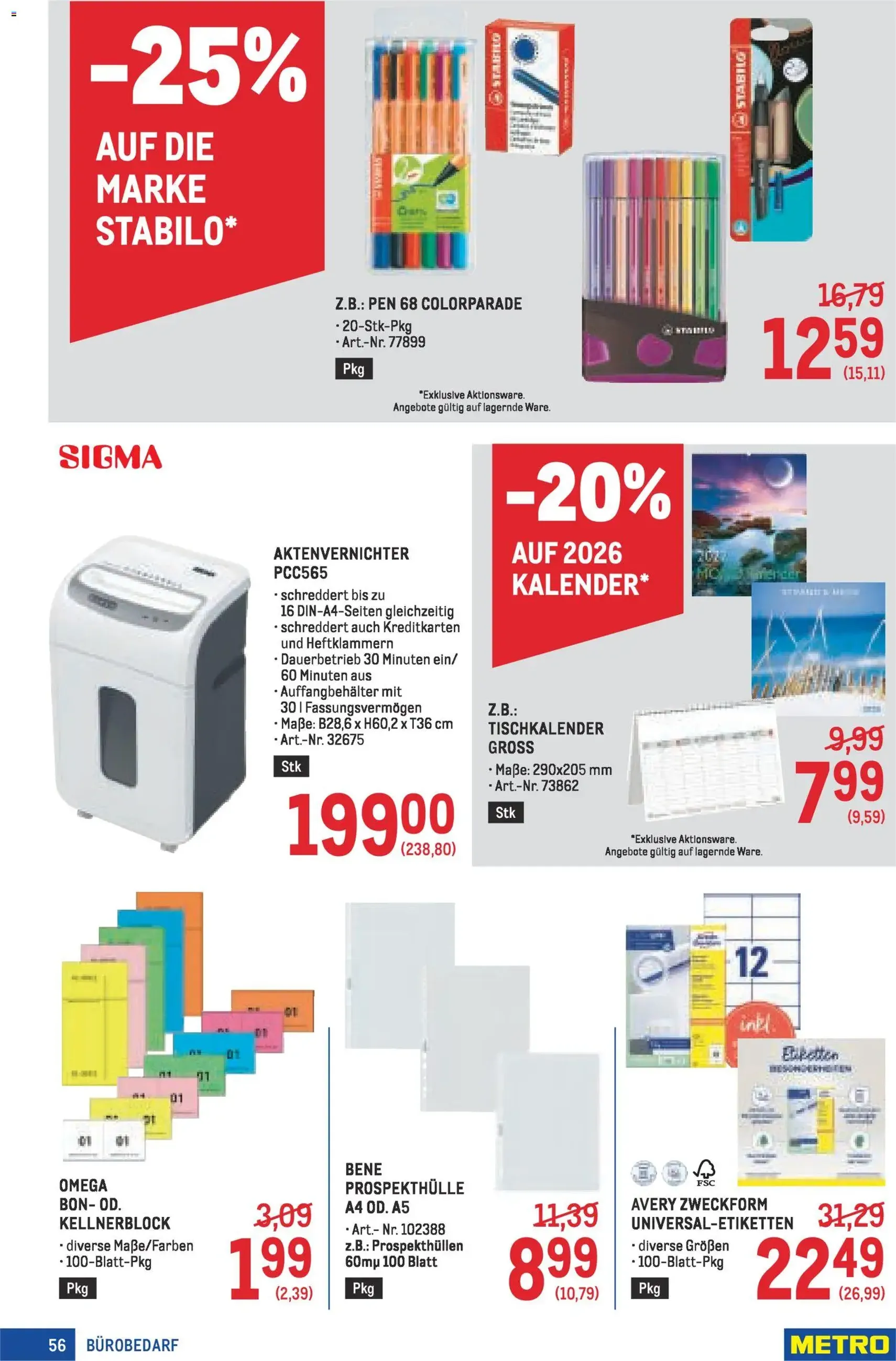 Metro Profi - Gültiger Prospekt ab 22.01.2026, Seite 56 von insgesamt 64