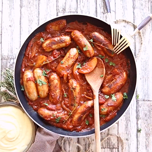 Recipe preview The Best Devilled Sausages