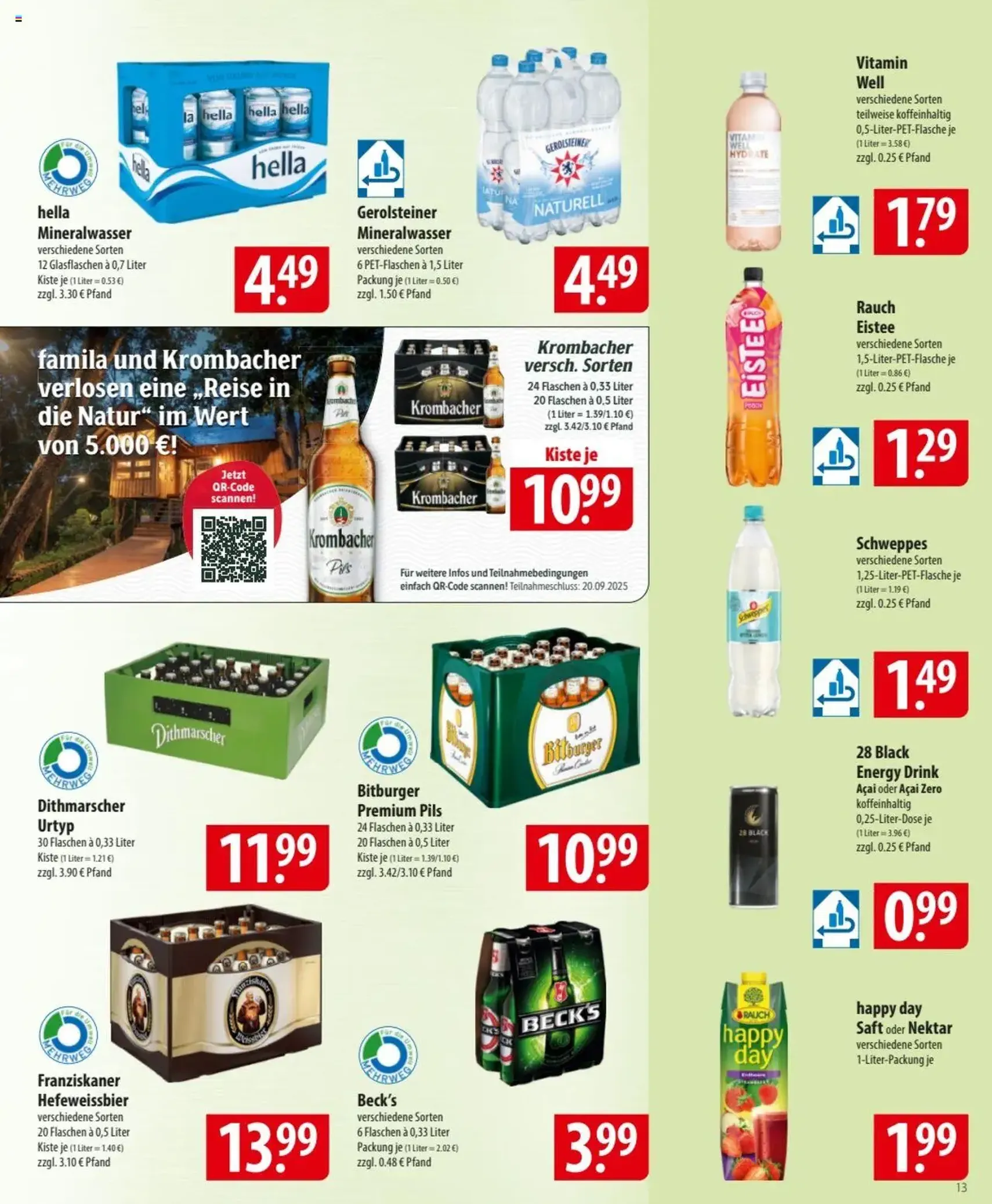 Famila Prospekt - Gültiger Prospekt ab 08.09.2025, Seite 13 von insgesamt 24 Famila Prospekt - Gültiger Prospekt ab 08.09.2025, Seite 13 von insgesamt 24