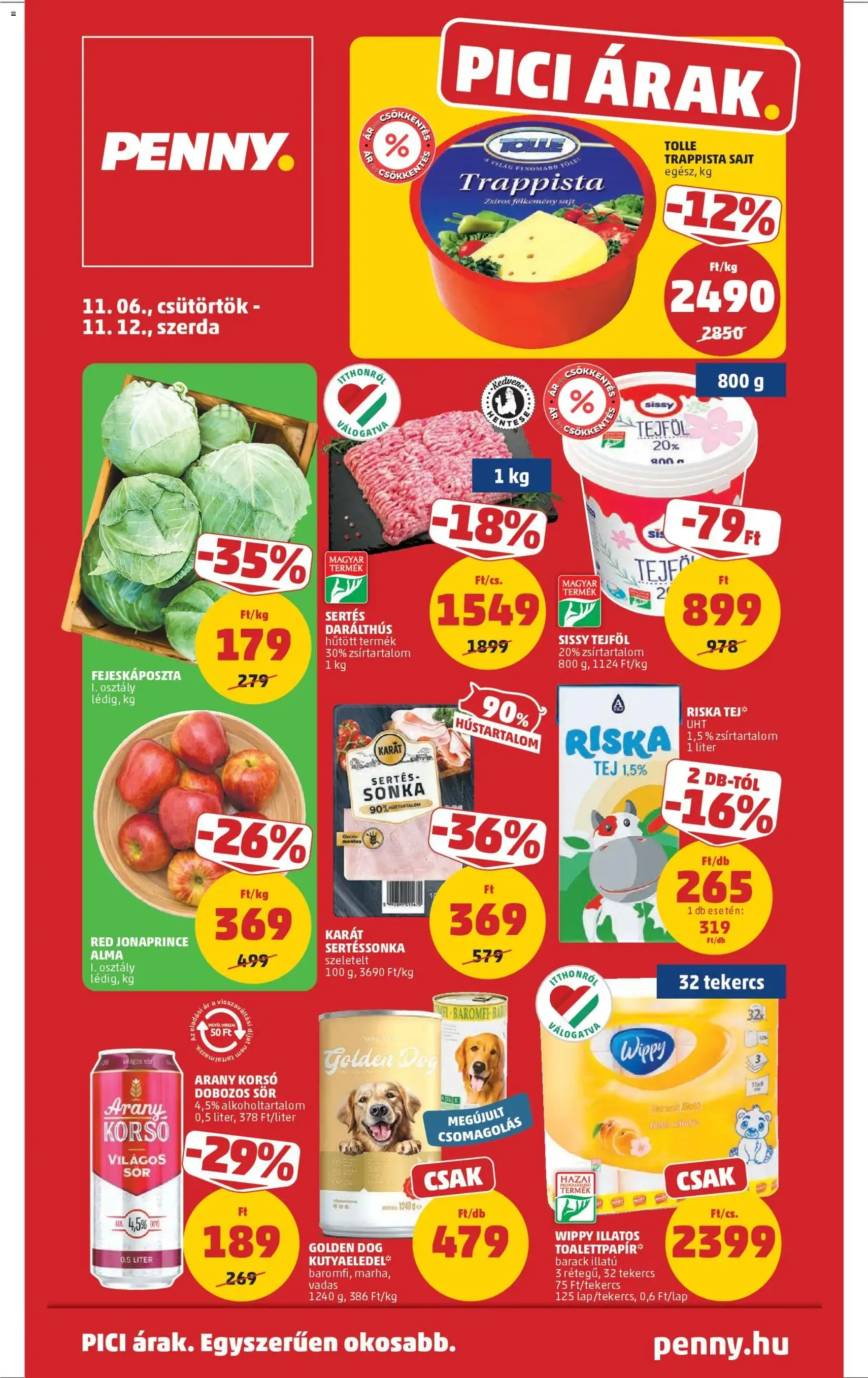 PENNY Akciós újság - 2025.11.06. érvényes szórólap 1 oldal 45 oldalból