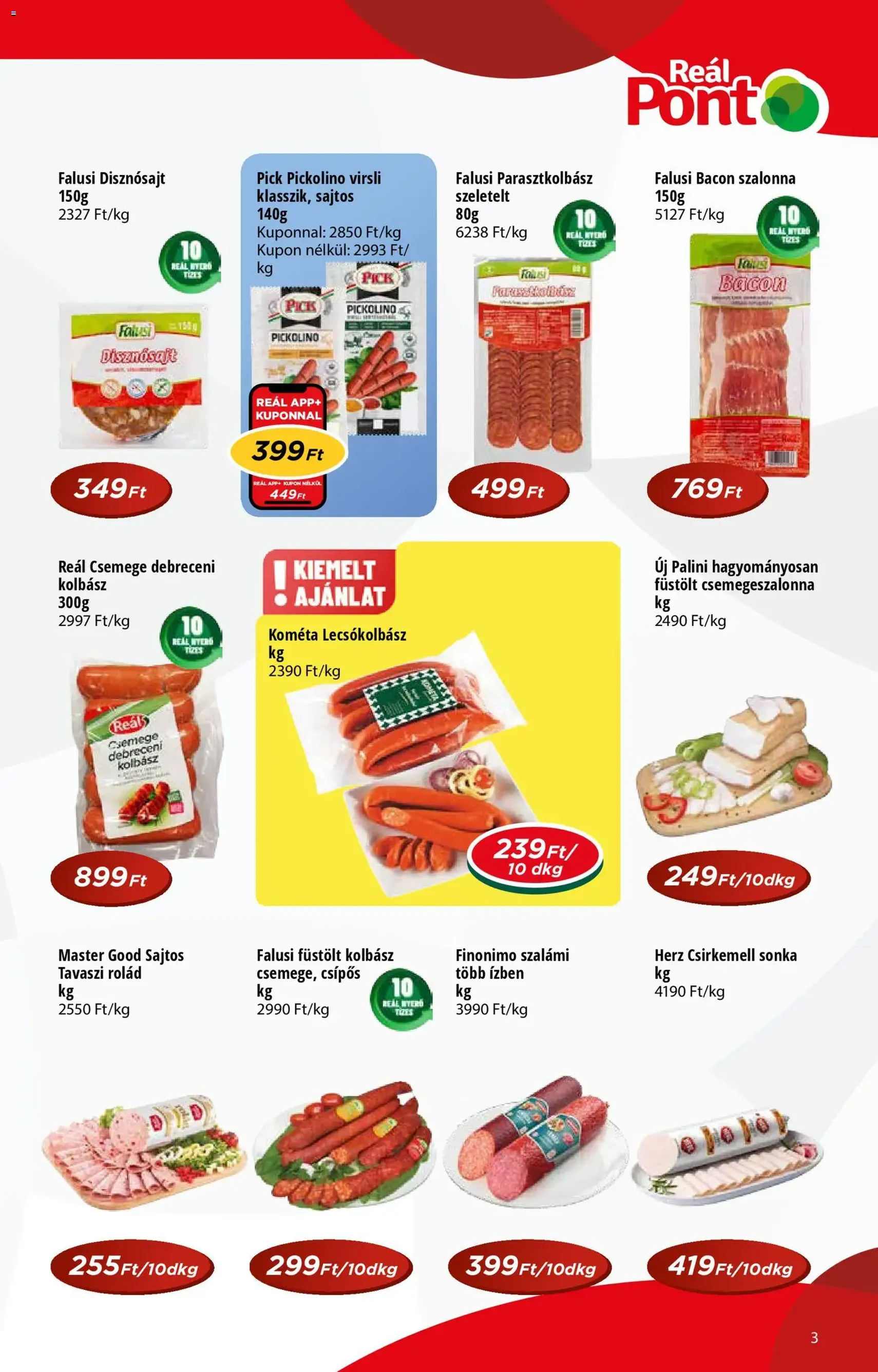 Reál - Akciós újság Pont - 2026.02.18. érvényes szórólap 3 oldal 8 oldalból
