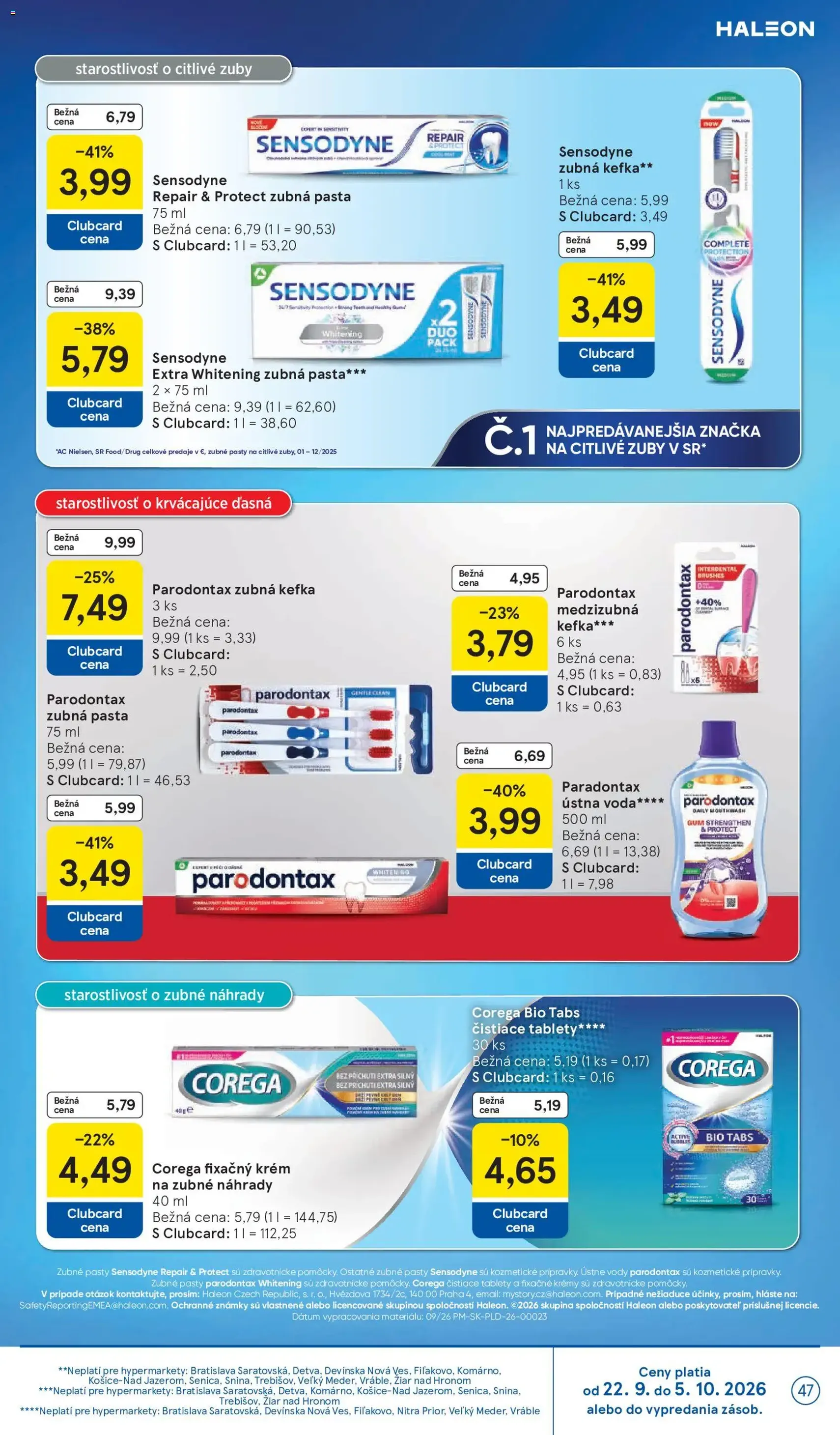 Tesco Hypermarket - leták - platný leták od 23.09.2026 strana 47 z 48