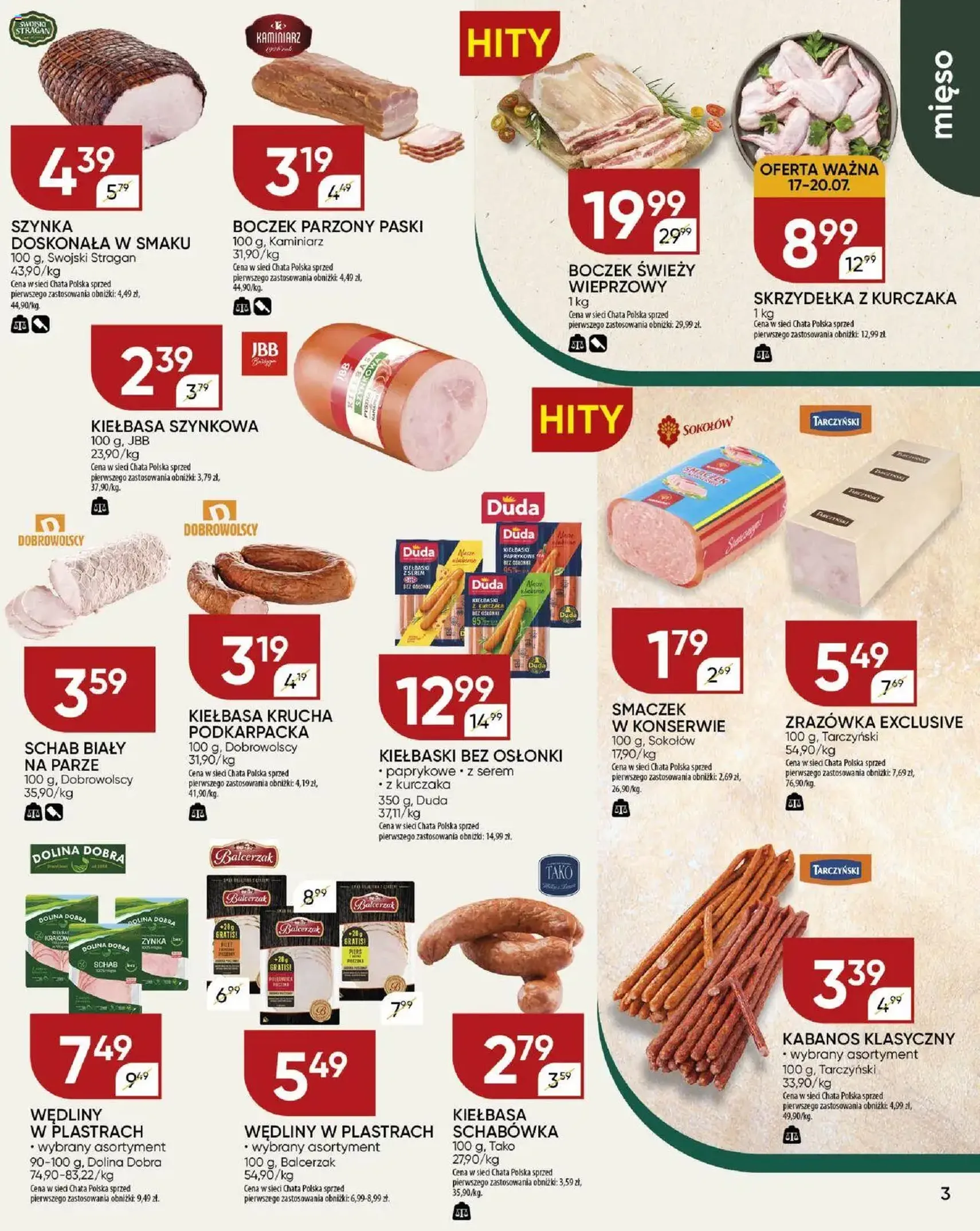 Chata Polska Gazetka - ważny gazetka od 17.07.2025 strona 3 z 23 Chata Polska Gazetka - ważny gazetka od 17.07.2025 strona 3 z 23