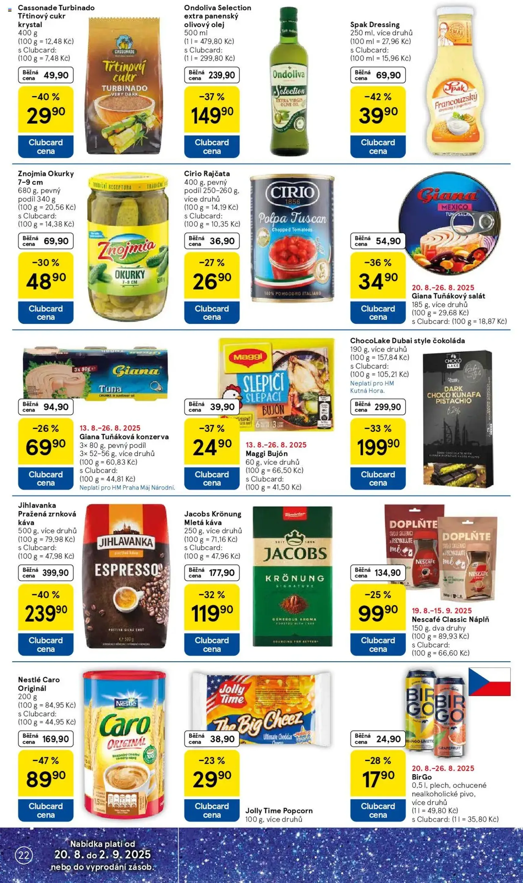 Tesco leták - Hypermarket - platný leták od 20.08.2025 strana 22 z 34 Tesco leták - Hypermarket - platný leták od 20.08.2025 strana 22 z 34