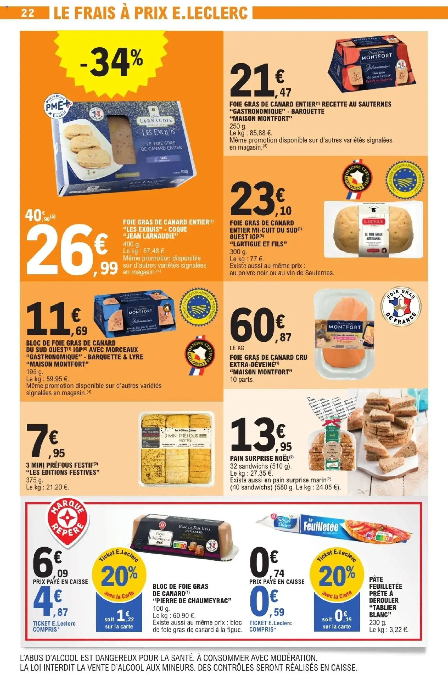 E.Leclerc catalogue semaine 51 - brochure valable à partir du 16/12/2025, page 22 sur 64